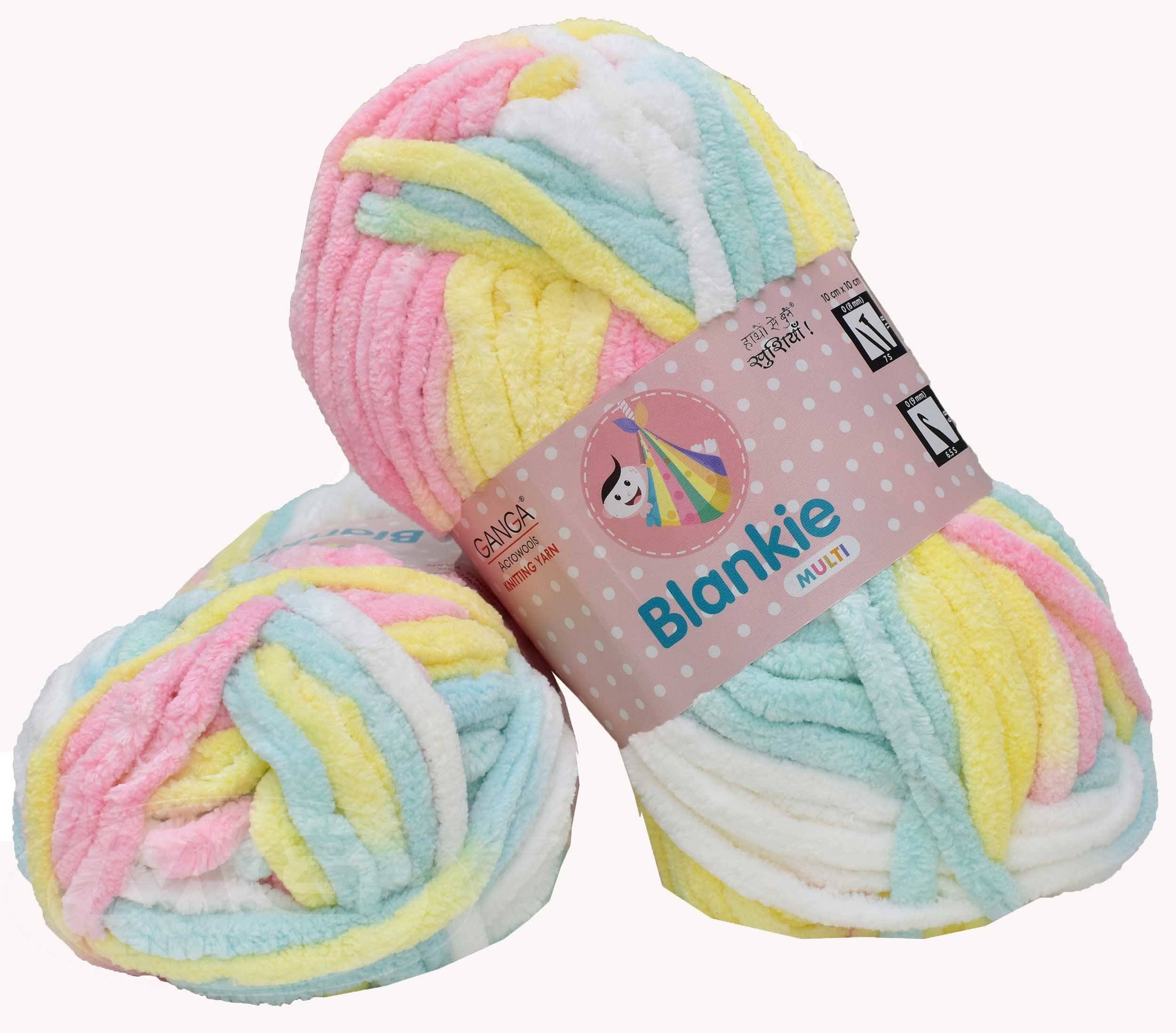     			Knitting Yarn Thick Chunky Wool, Blankie Mayo 200 gm