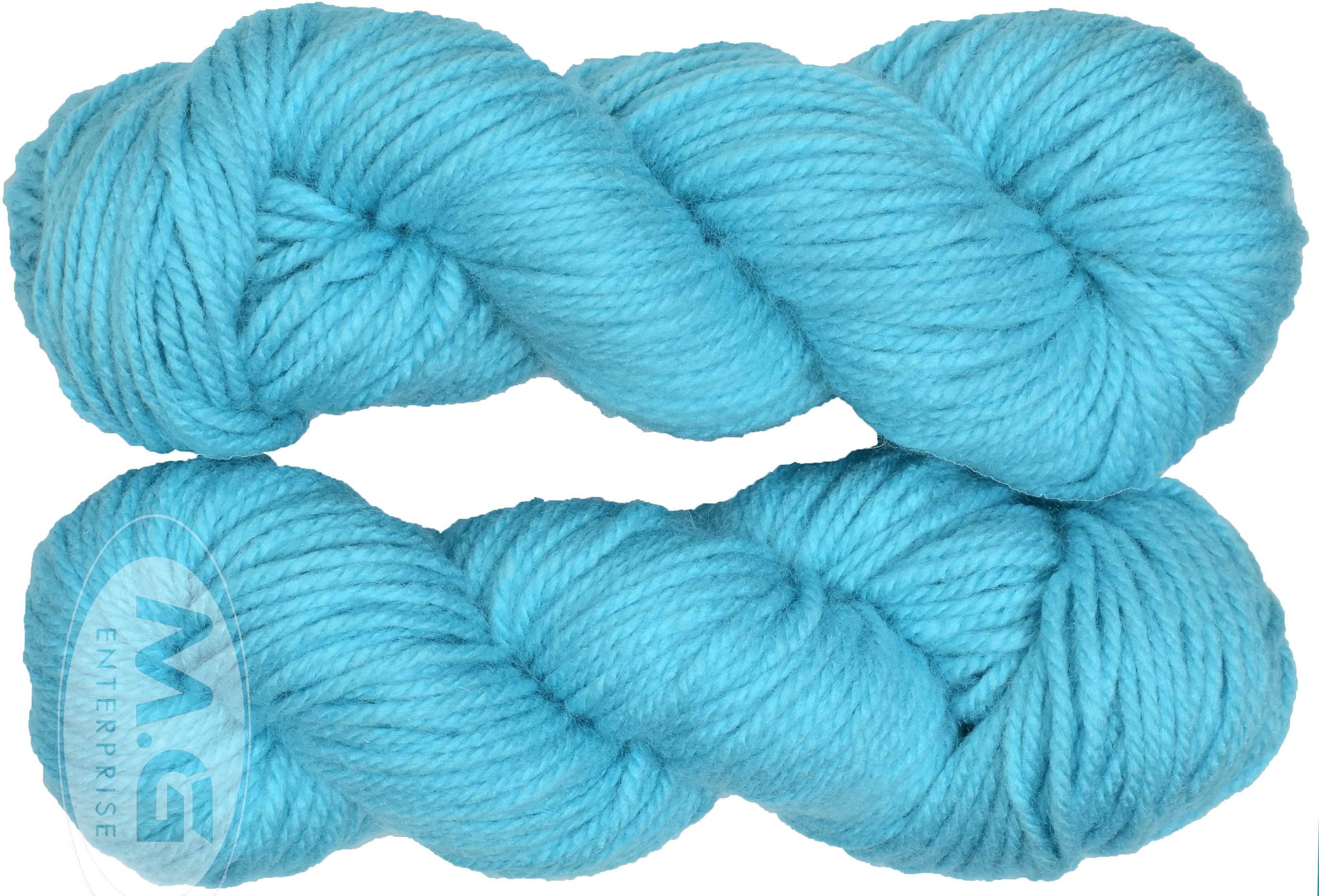     			Knitting Yarn Thick Chunky Wool, Varsha Sky Blue 200 gm  Best Used with Knitting Needles, Crochet Needles Wool Yarn for Knitting. By Oswal J KB