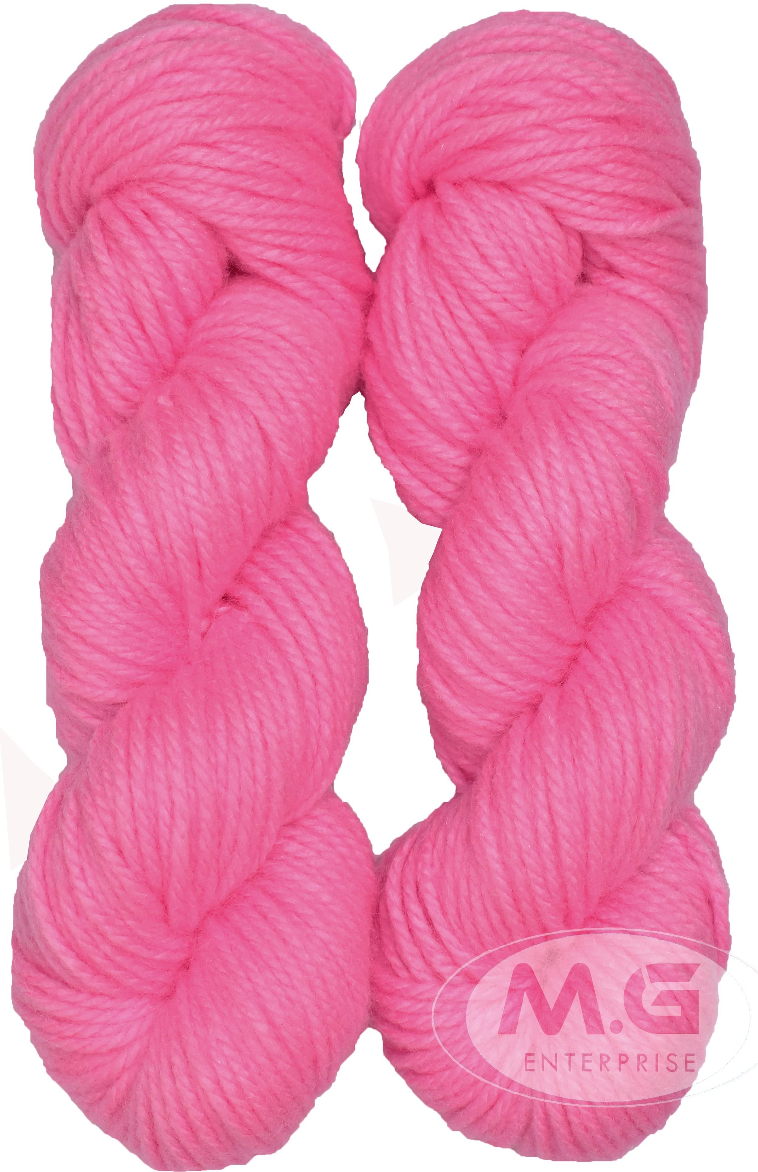    			Knitting Yarn Thick Chunky Wool, Varsha Pink 500 gm  Best Used with Knitting Needles, Crochet Needles Wool Yarn for Knitting. By Oswal O PC