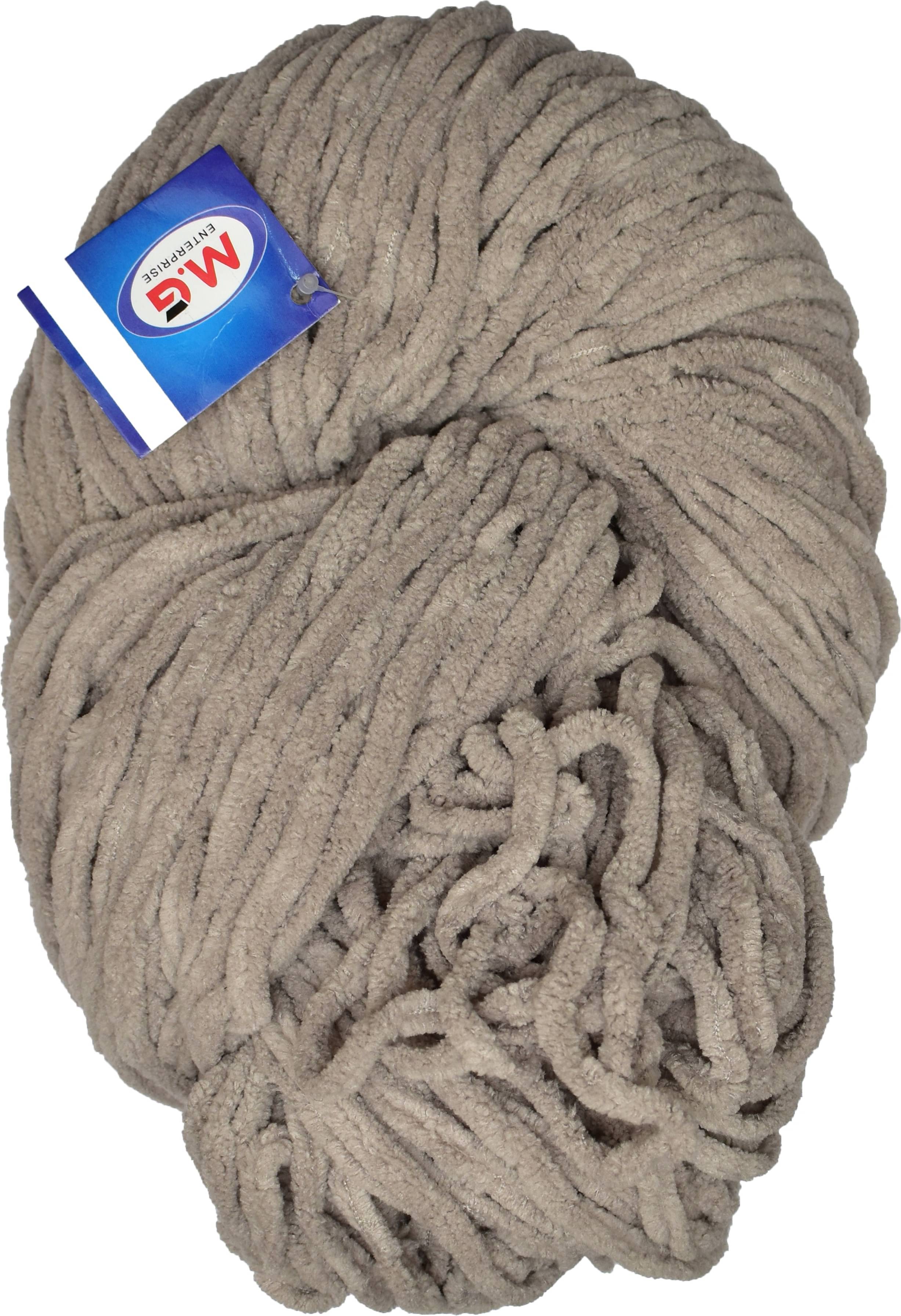     			Knitting Yarn Thick Chunky Wool, Velvety Mouse grey 300 gm  Best Used with Knitting Needles, Crochet Needles Wool Yarn for Knitting. By Gang Z AB