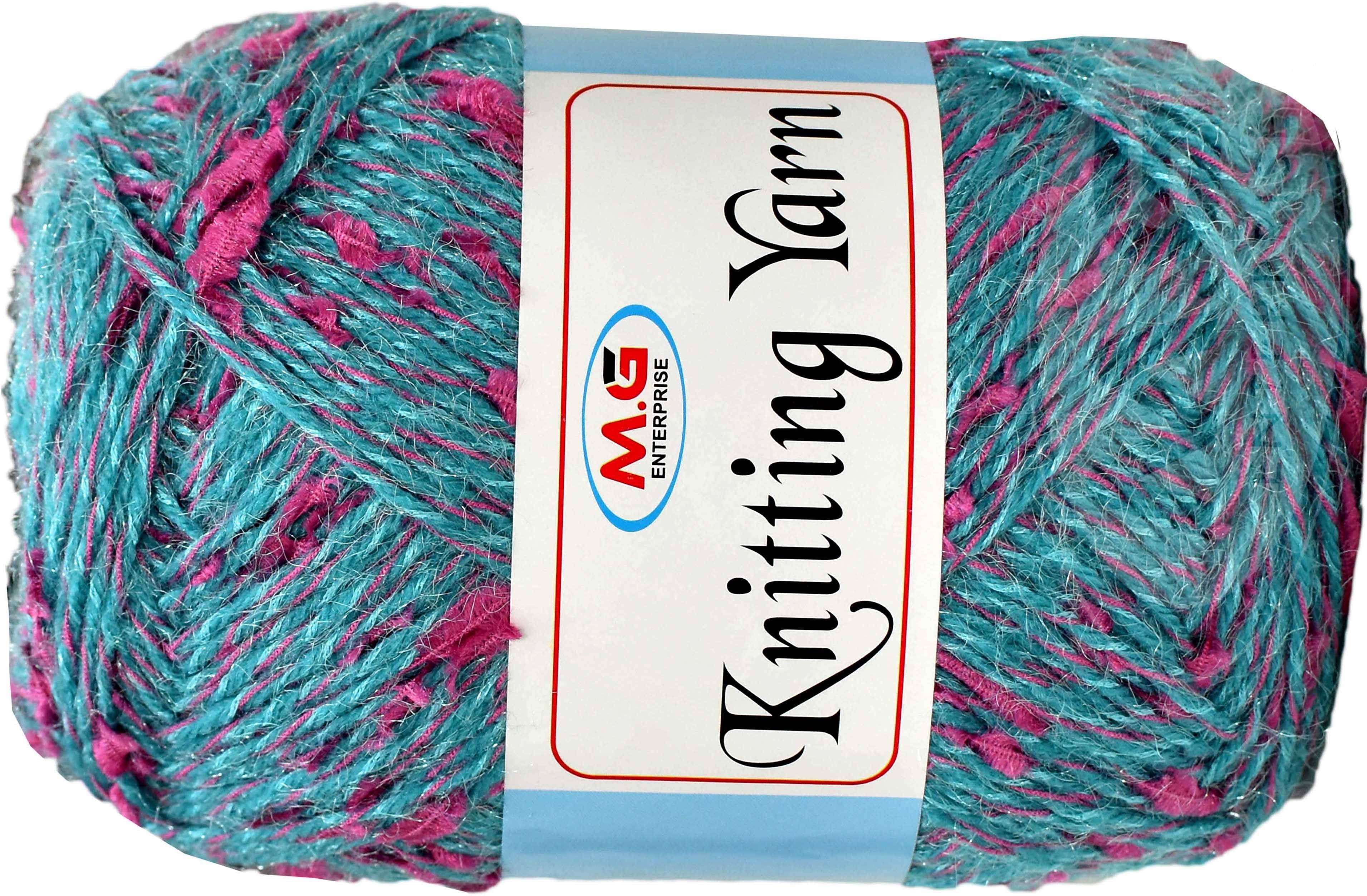     			Knitting Yarn Thick Chunky Wool  Teal 300 gm Knitting Needles. Art-IJD