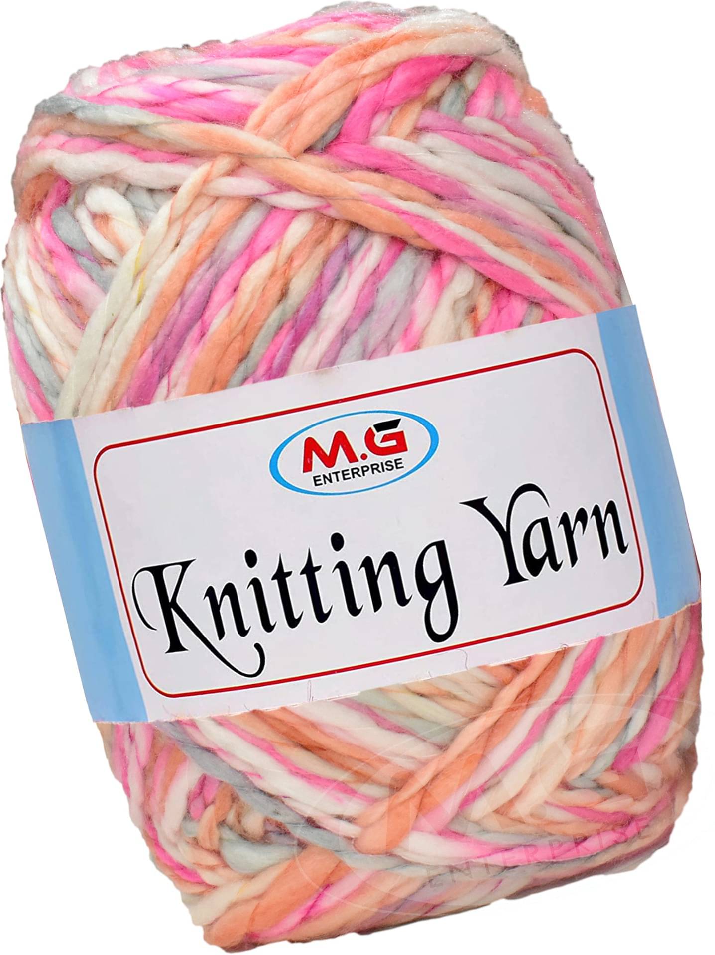     			Knitting Yarn Thick Chunky Wool,Sumo  Pink Grey  600 gms-DB Art-IFB