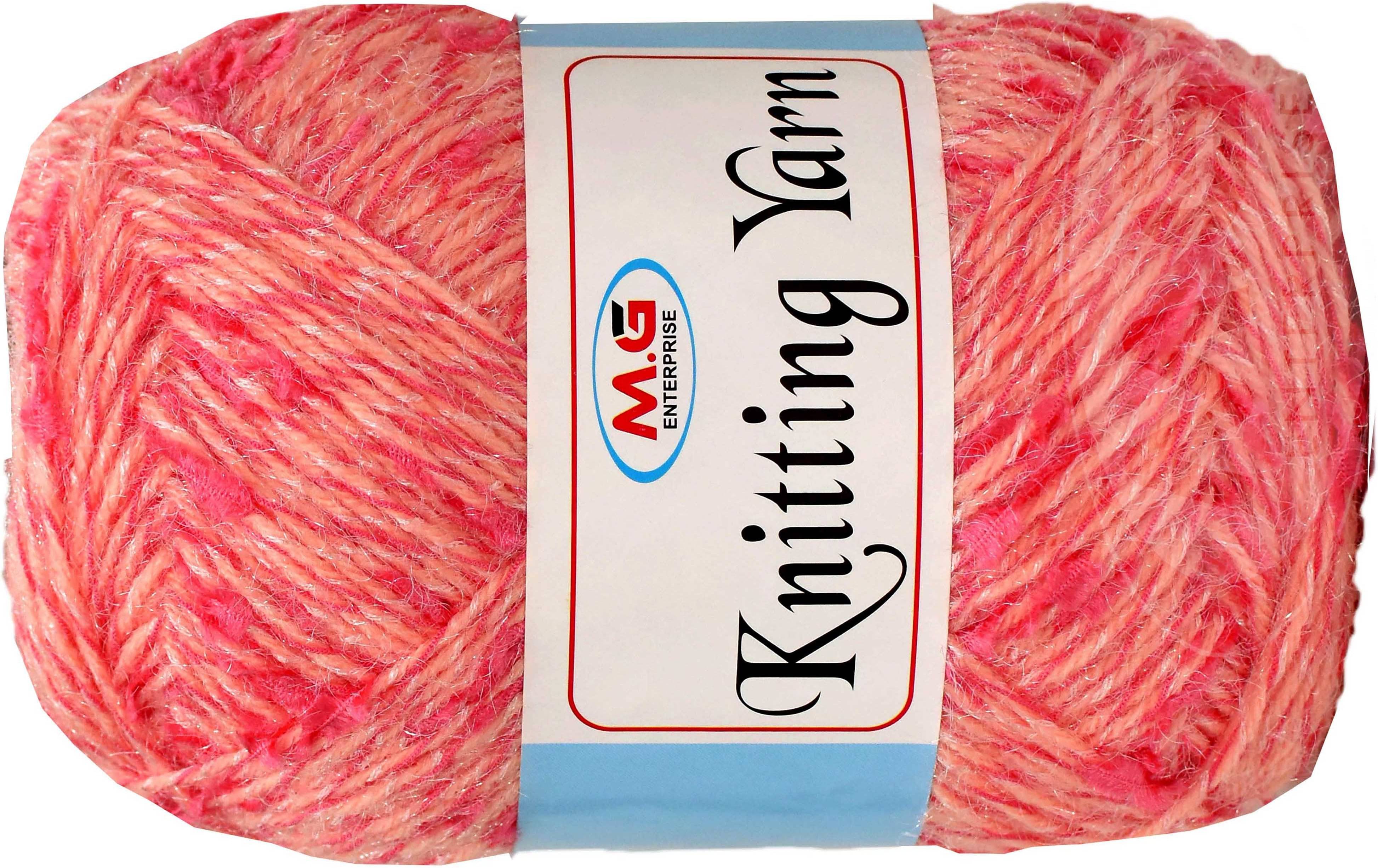     			Knitting Yarn Thick Chunky Wool  Berry 500 gm Knitting Needles. Art-HIB