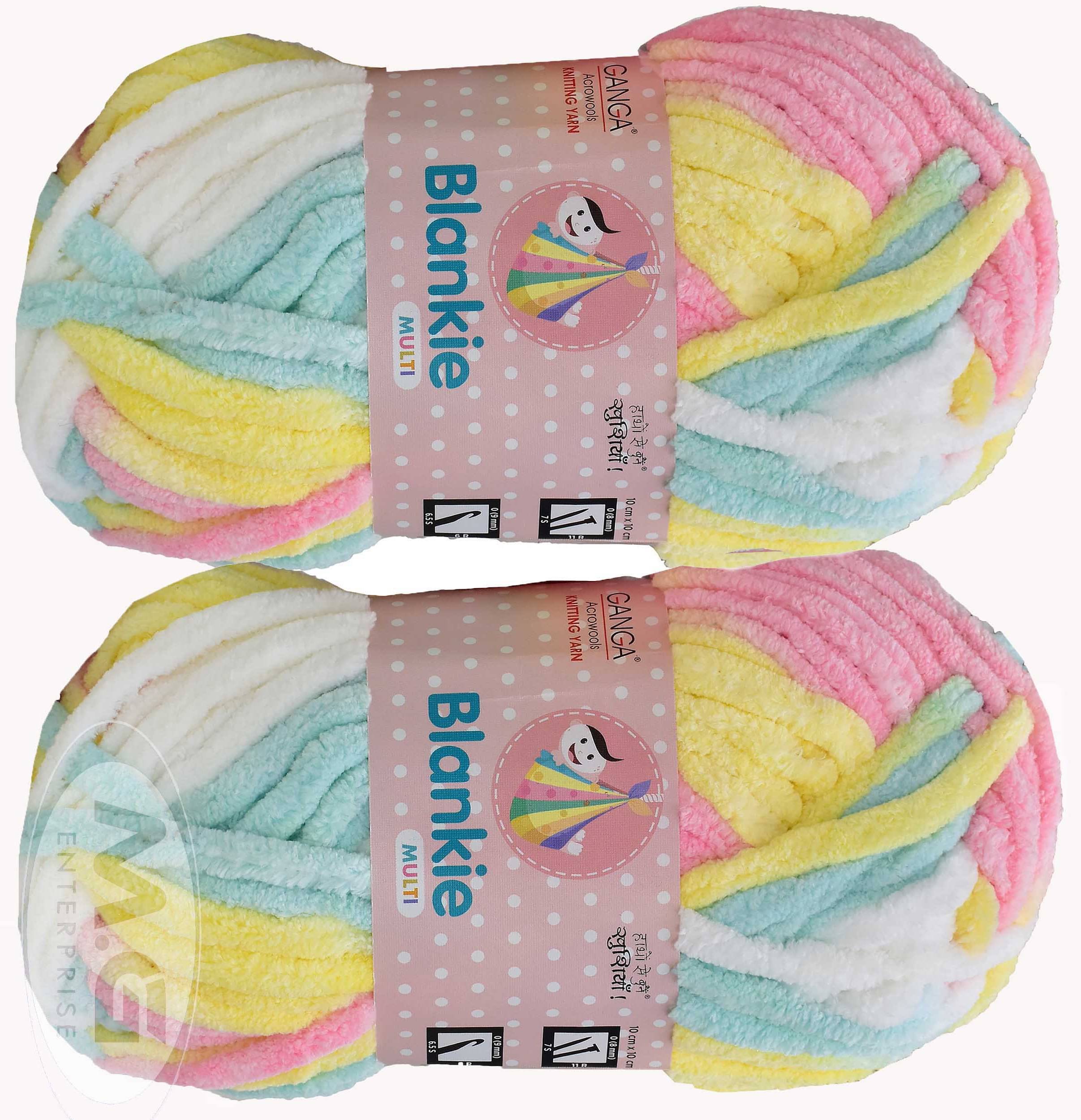     			Knitting Yarn Thick Chunky Wool, Blankie Mayo 300 gm  Best Used with Knitting Needles, Crochet Needles Wool Yarn for Knitting, With Needle.- I JK