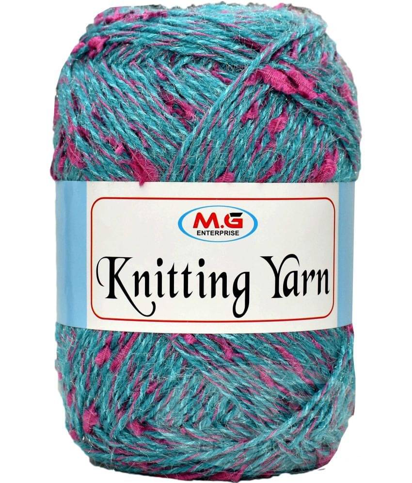     			Knitting Yarn Thick Chunky Wool  Teal 200 gm Knitting Needles. Art-IJD