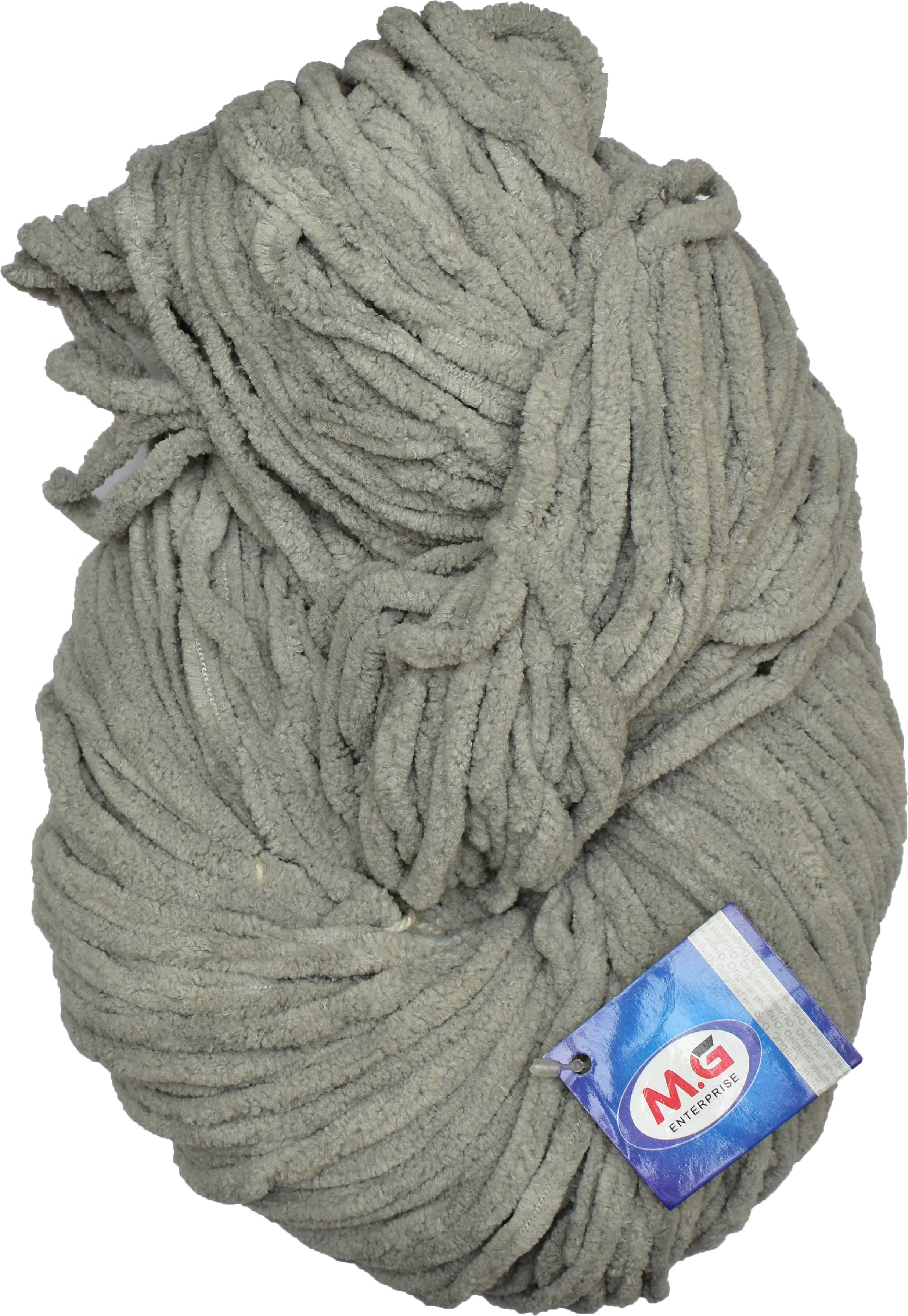     			Knitting Yarn Thick Chunky Wool, Velvety Steel Grey 500 gm  Best Used with Knitting Needles, Crochet Needles Wool Yarn for Knitting. By Gang F GB