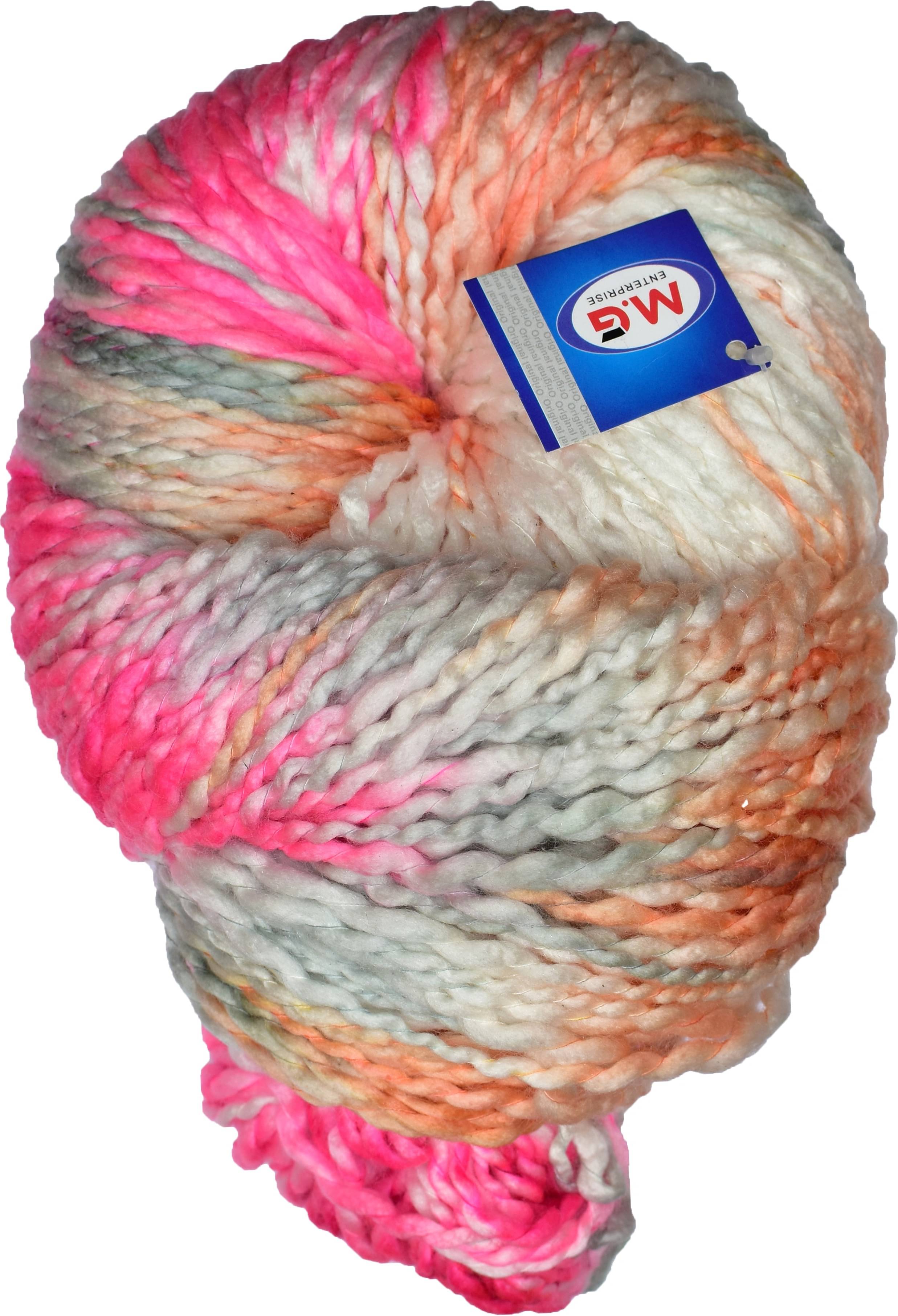     			Knitting Yarn Thick Chunky Wool, Sumo Pink Grey 300 gm  Best Used with Knitting Needles, Crochet Needles Wool Yarn for Knitting. By M.G ENTERPRIS O PC