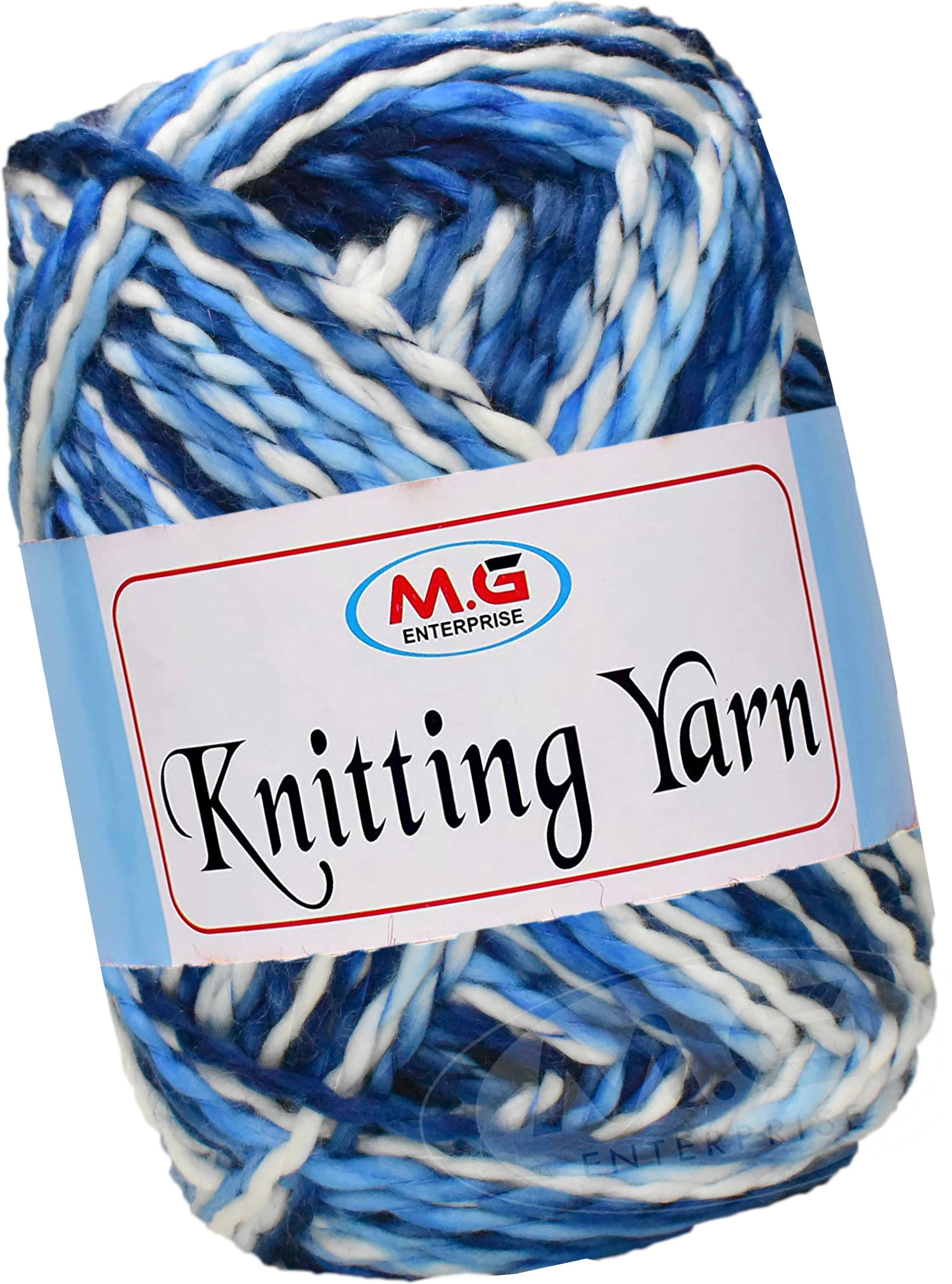    			Knitting Yarn Thick Chunky Wool,Sumo  Indigo 600 gms-JB Art-HBG