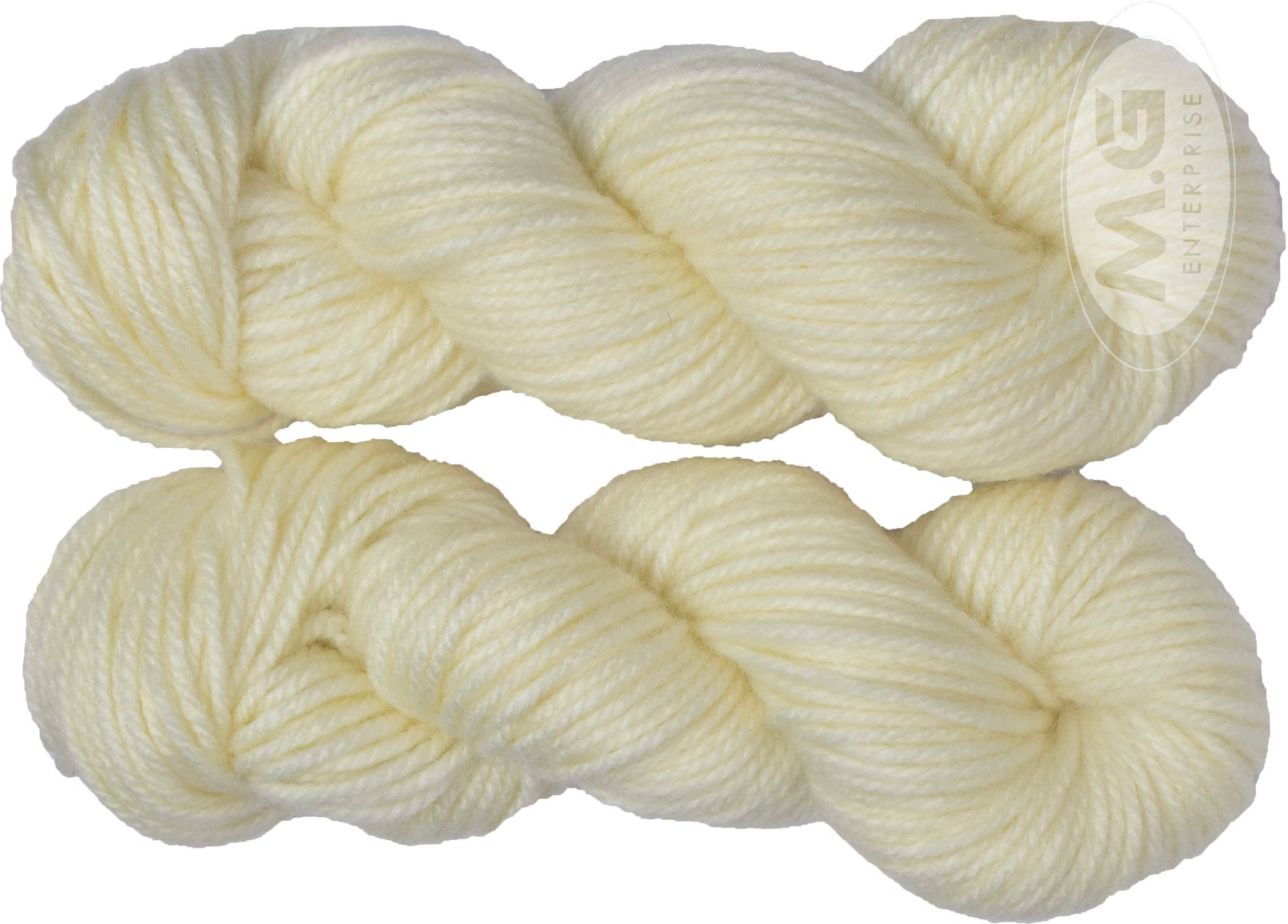     			Knitting Yarn Thick Chunky Wool, Varsha Cream 400 gm  Best Used with Knitting Needles, Crochet Needles Wool Yarn for Knitting. By Oswal J KG
