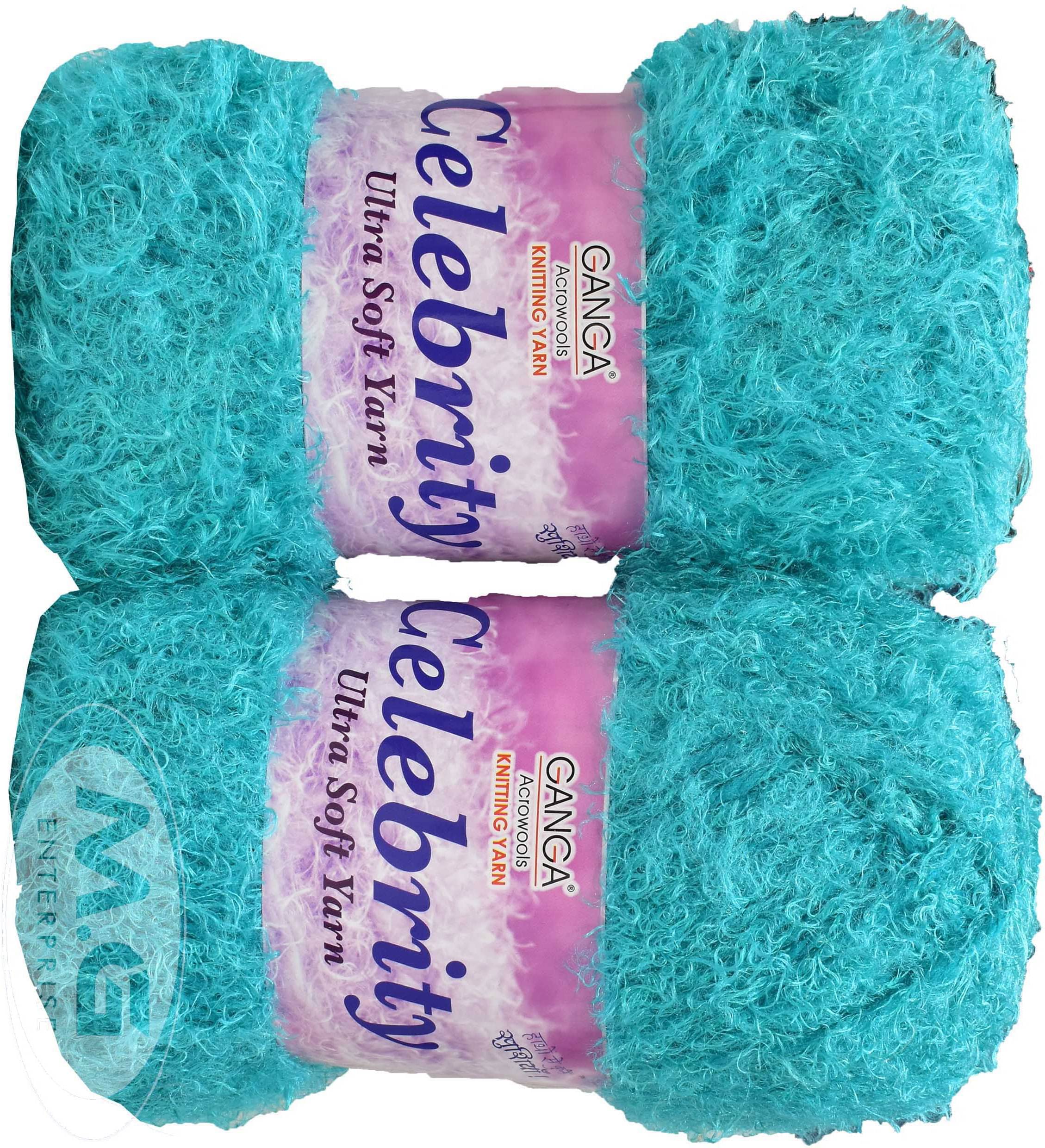     			Knitting Yarn Thick Chunky Wool, Celebrity Teal 300 gm  Best Used with Knitting Needles, Crochet Needles Wool Yarn for Knitting, With Needle.-  O