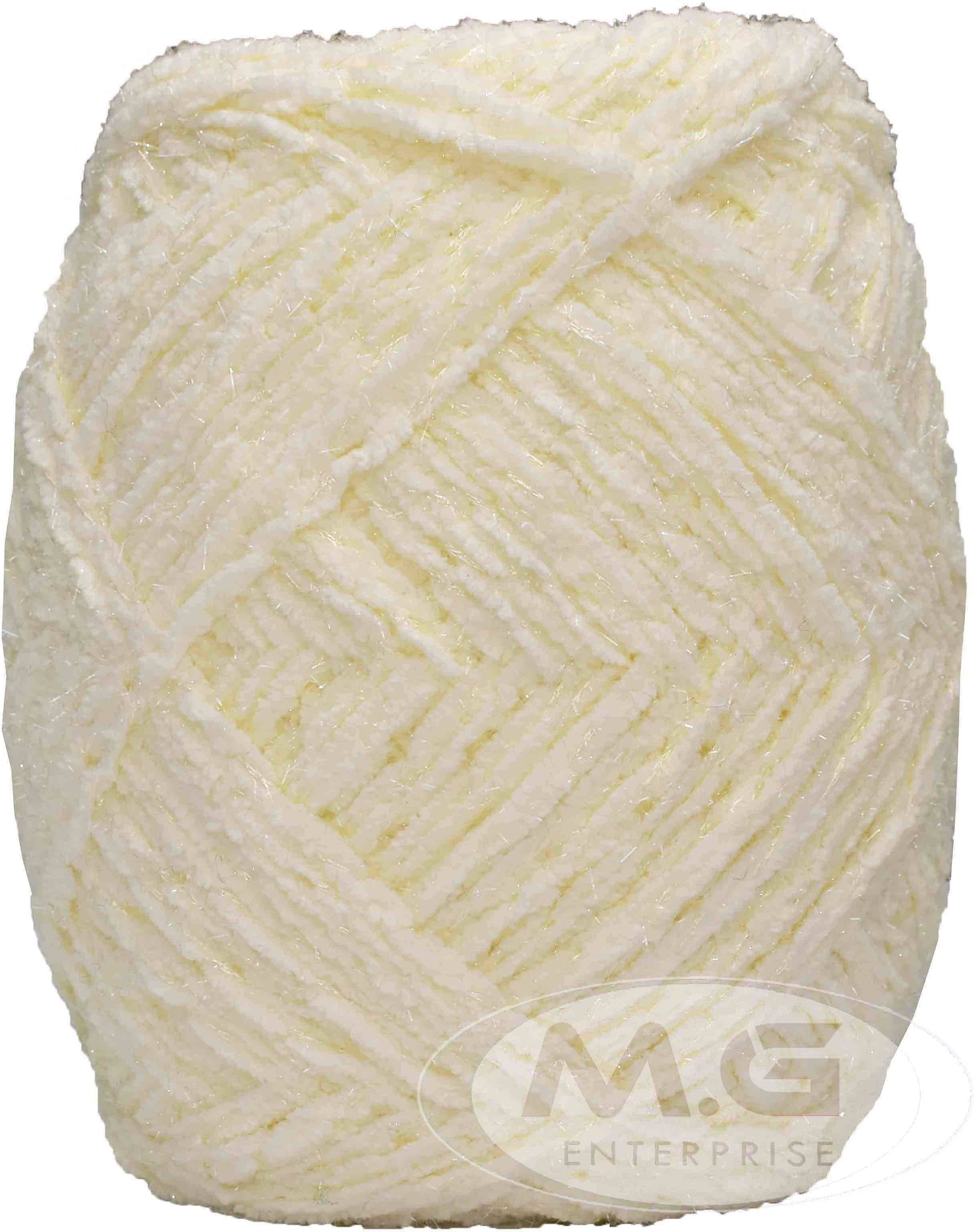     			Knitting Yarn Thick Chunky Wool, Blanket Off White  WL 600 gm
