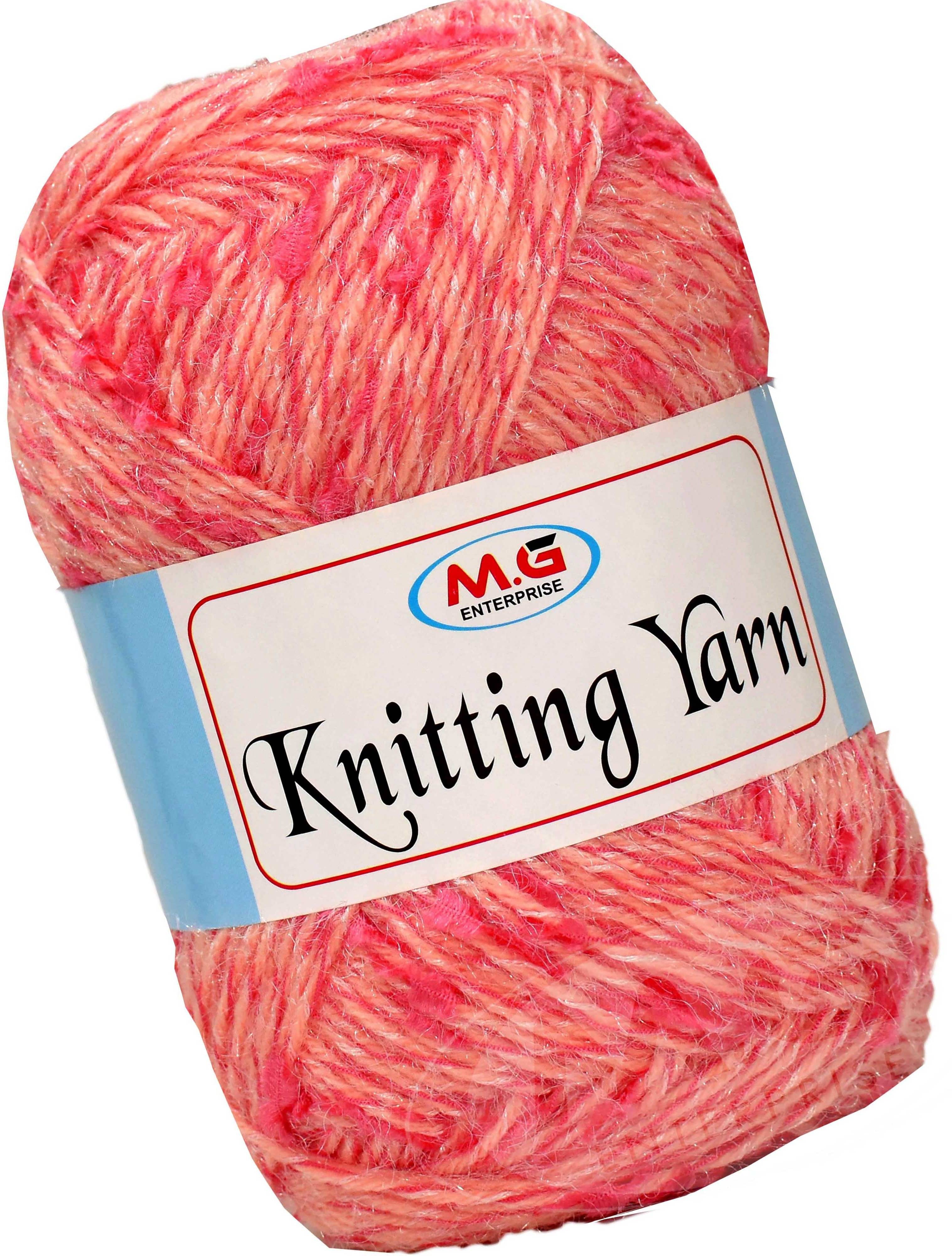     			Knitting Yarn Thick Chunky Wool  Berry 400 gm Knitting Needles. Art-HIB
