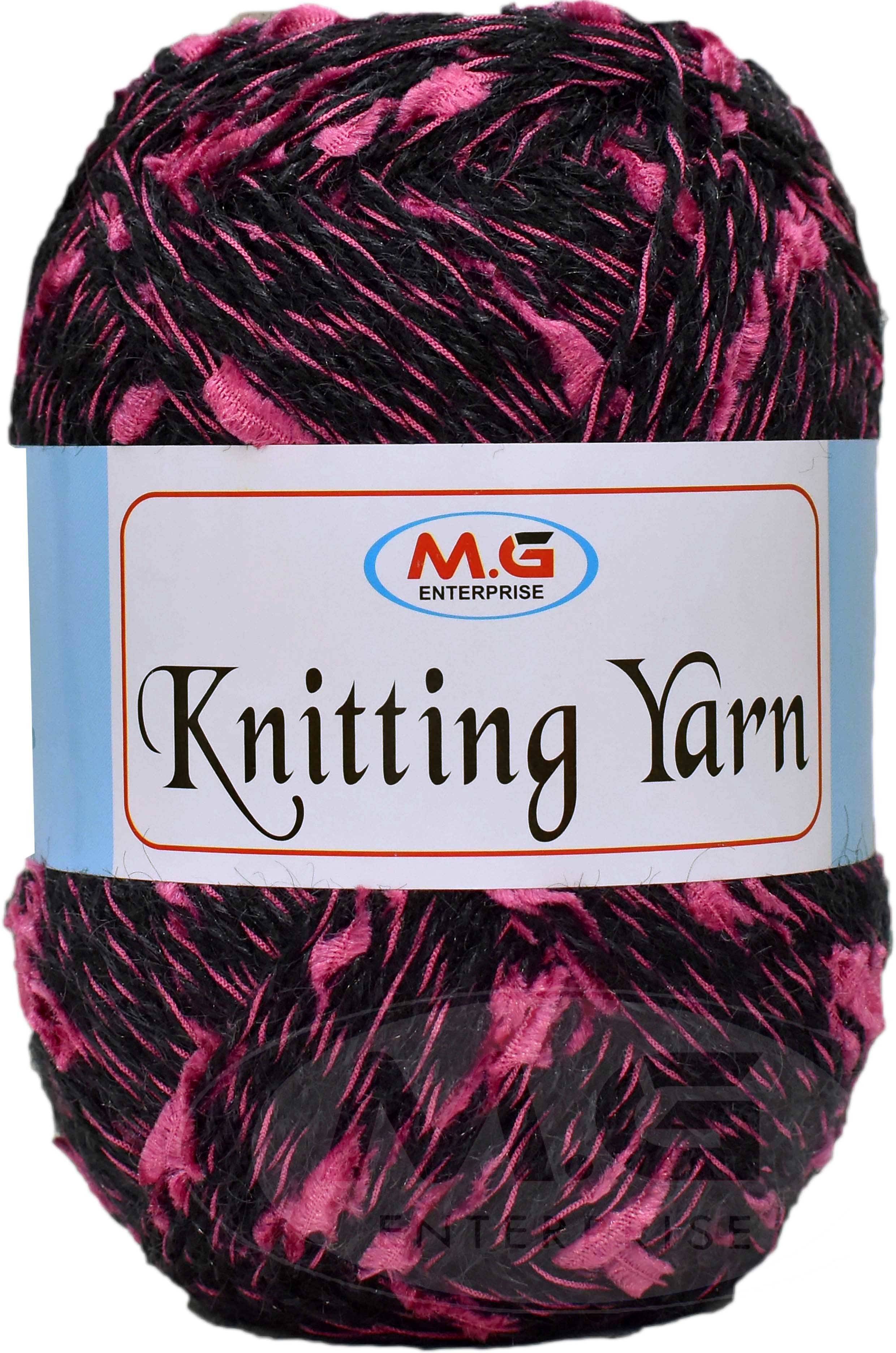     			Knitting Yarn Thick Chunky Wool  Black Cherry 200 gm Knitting Needles. Art-IJF