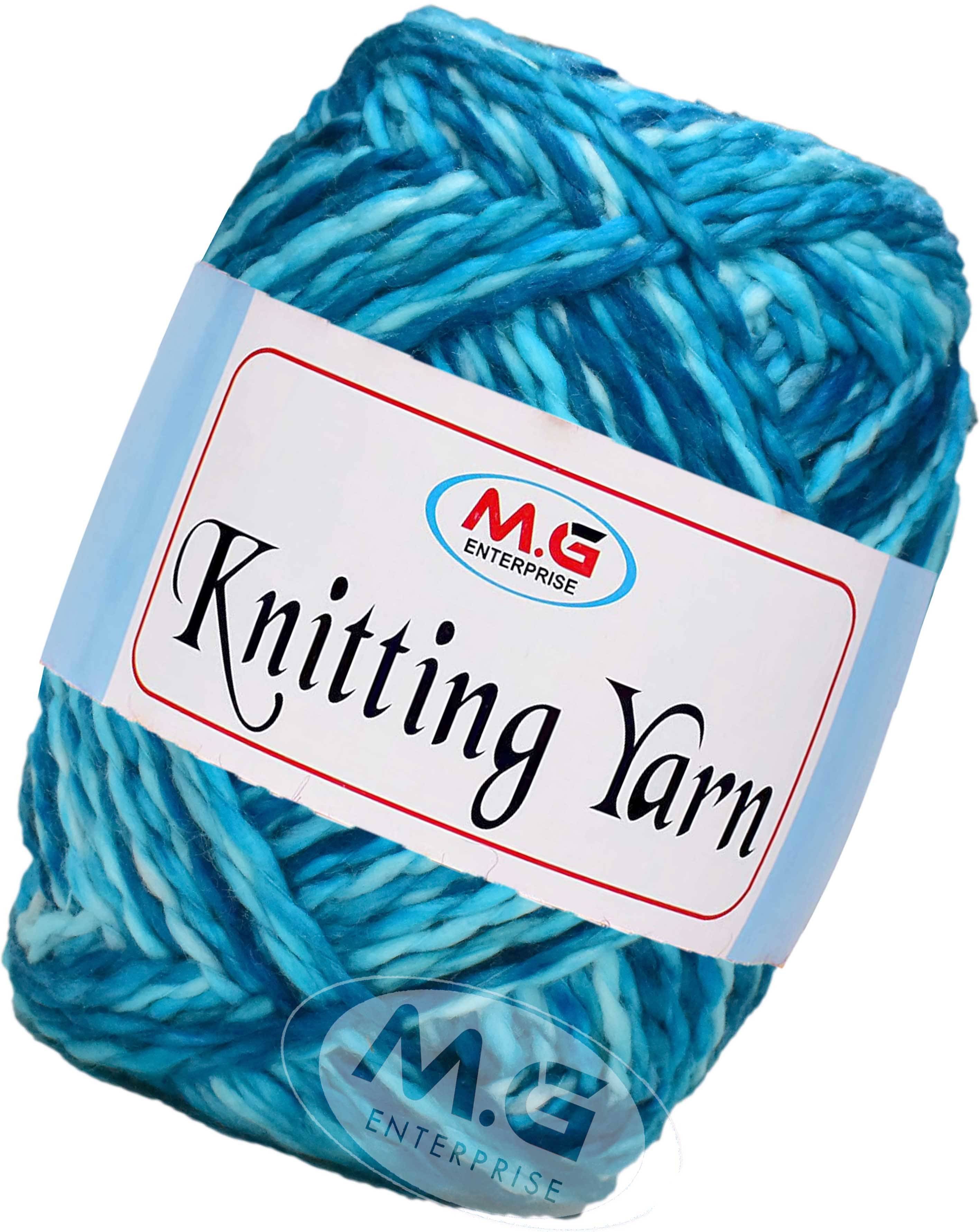     			Knitting Yarn Thick Chunky Wool, Sumo  Blue 300 gms- Art-HBA