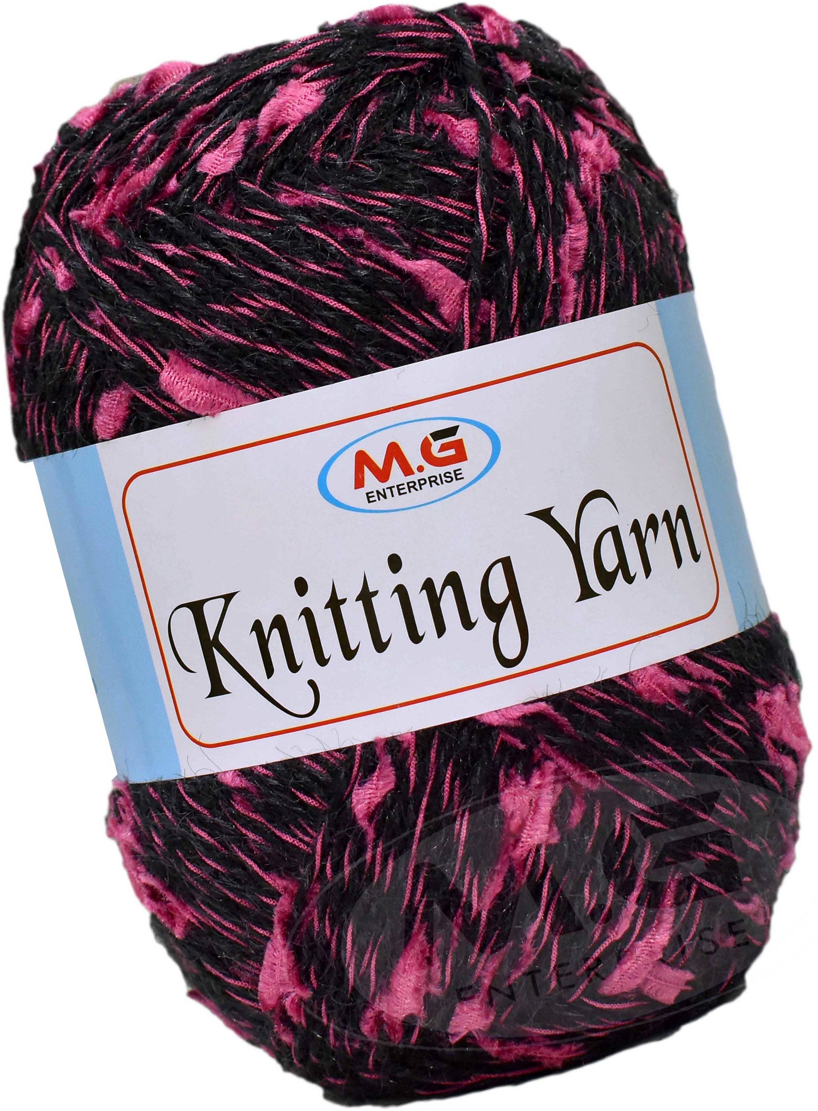     			Knitting Yarn Thick Chunky Wool  Black Cherry 500 gm Knitting Needles. Art-IJF