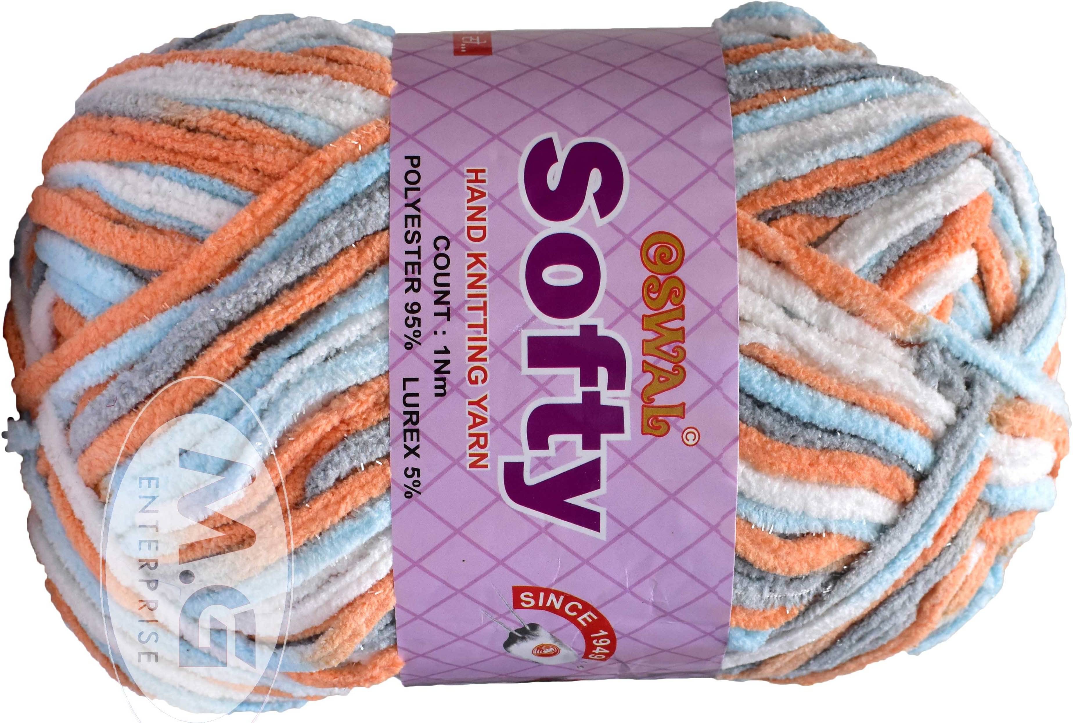     			Knitting Yarn Thick Chunky Wool, Softy Rust Mix WL 150 gm  Best Used with Knitting Needles, Crochet Needles Wool Yarn for Knitting