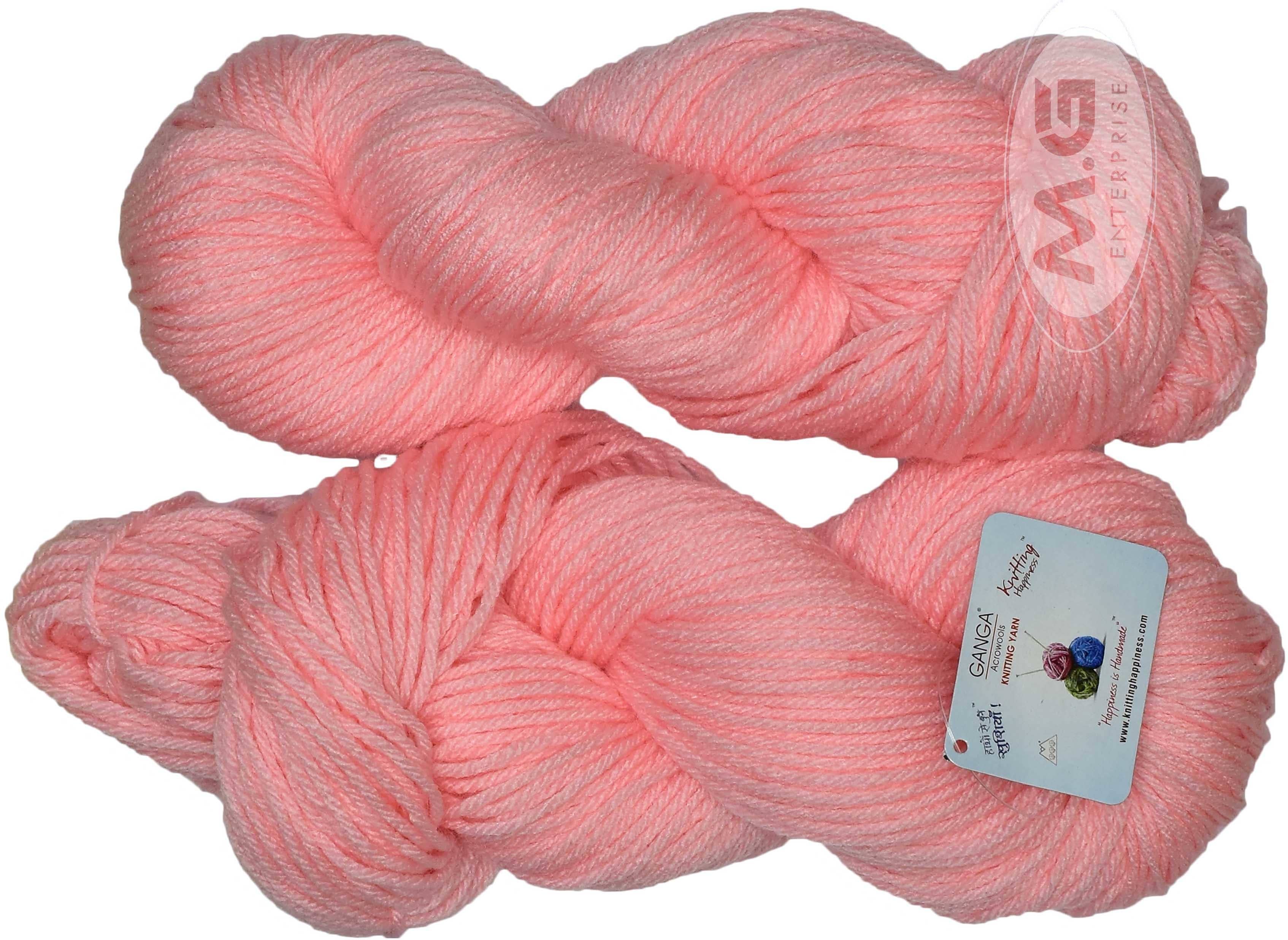 Knitting Yarn Wool Li  Pink 300 gms Best Used with Knitting Needles- Art-BI