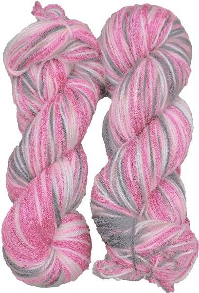     			Knitting Yarn Wool, Multi Pink Grey 200 gm Woolen Crochet Yarn Thread. Best Used with Knitting Needles, Crochet Needles. Wool Yarn for Knitting
