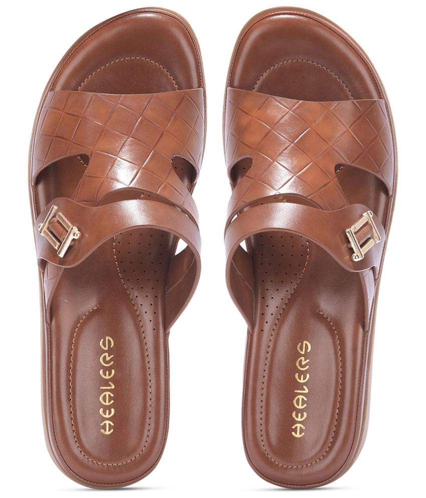     			Liberty Brown Women's Slide Flip Flop