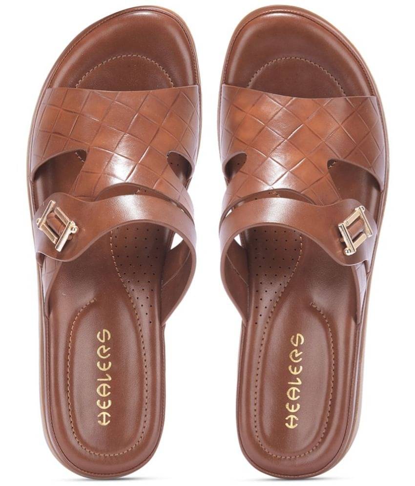 Liberty Brown Women's Slide Flip Flop Liberty Brown Women's Slide Flip Flop