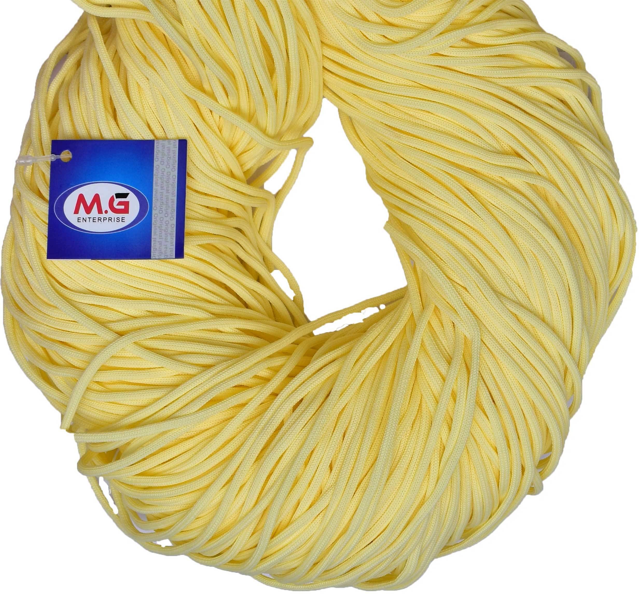     			Macrame Cream Braided Cord Thread Nylon knot Rope sturdy cording, mildew resistant DIY 3 mm 100 m for Jewelry Making, Bags & art craf F GD