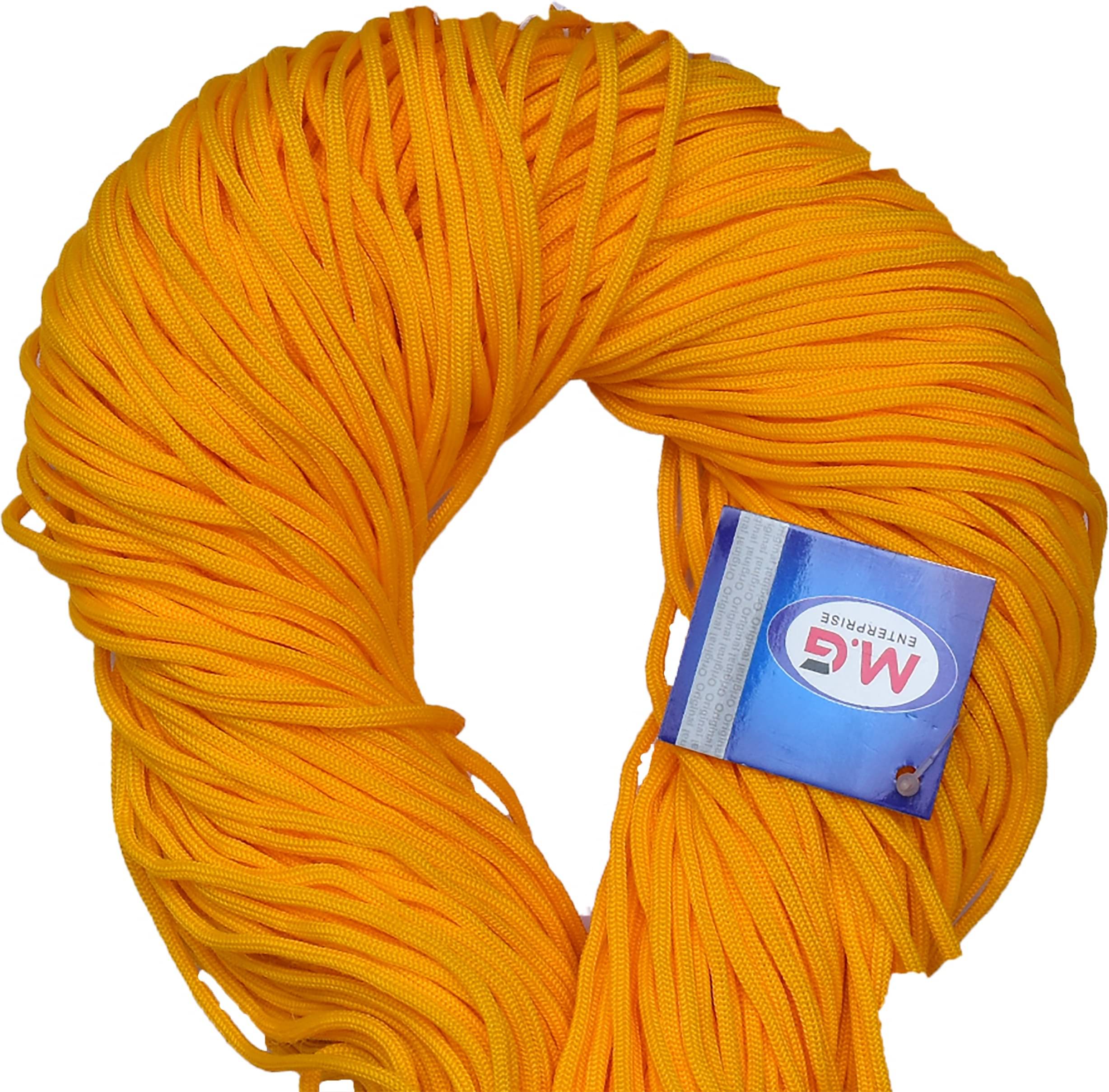     			Macrame Orange Braided Cord Thread Nylon knot Rope sturdy cording, mildew resistant DIY 3 mm 150 m for Jewelry Making, Bags & art craft