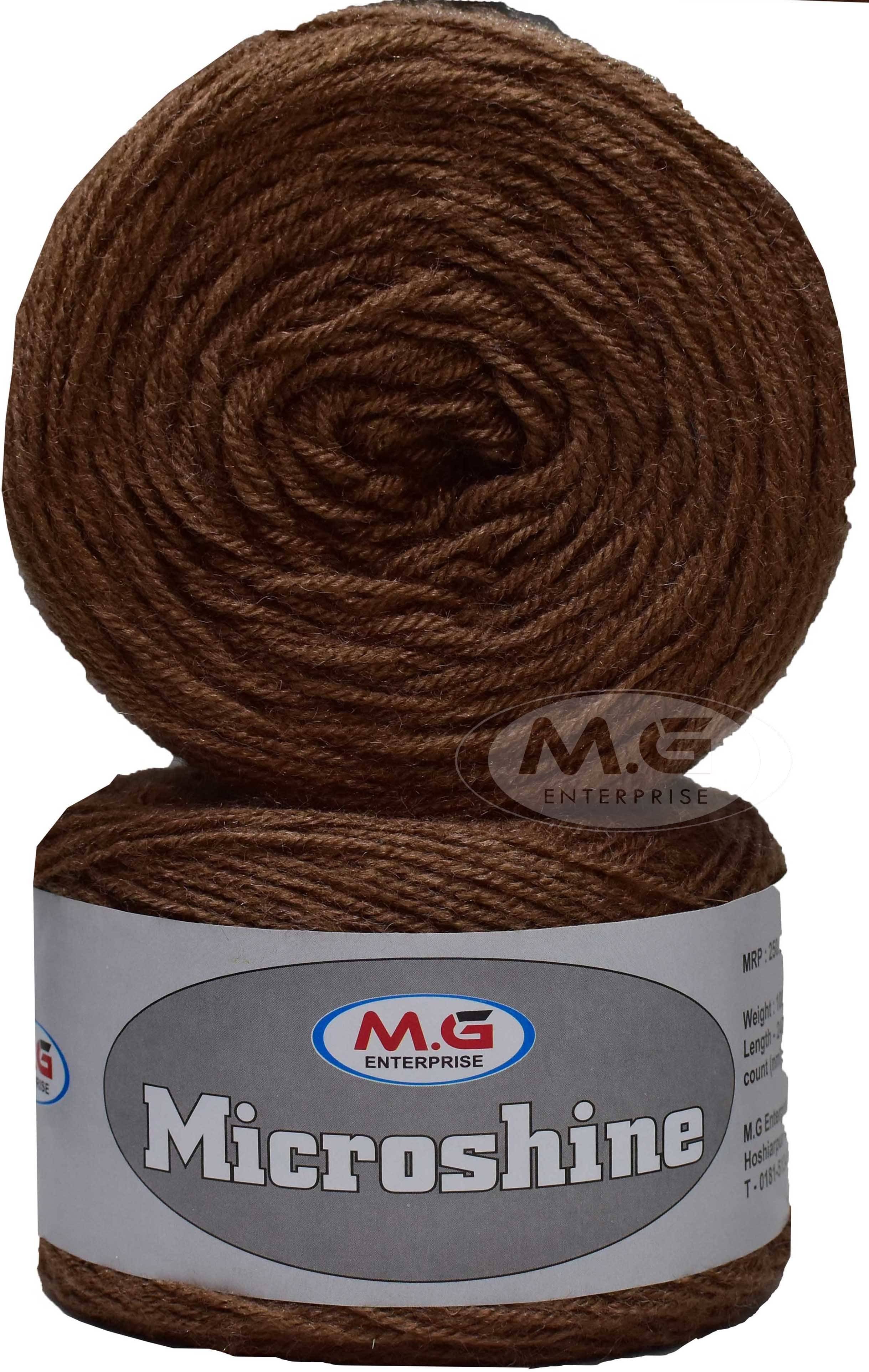     			Microshine Magenta (200 gm)  Wool Hank Hand knitting wool / Art Craft soft fingering crochet hook yarn, needle knitting yarn thread dye RB