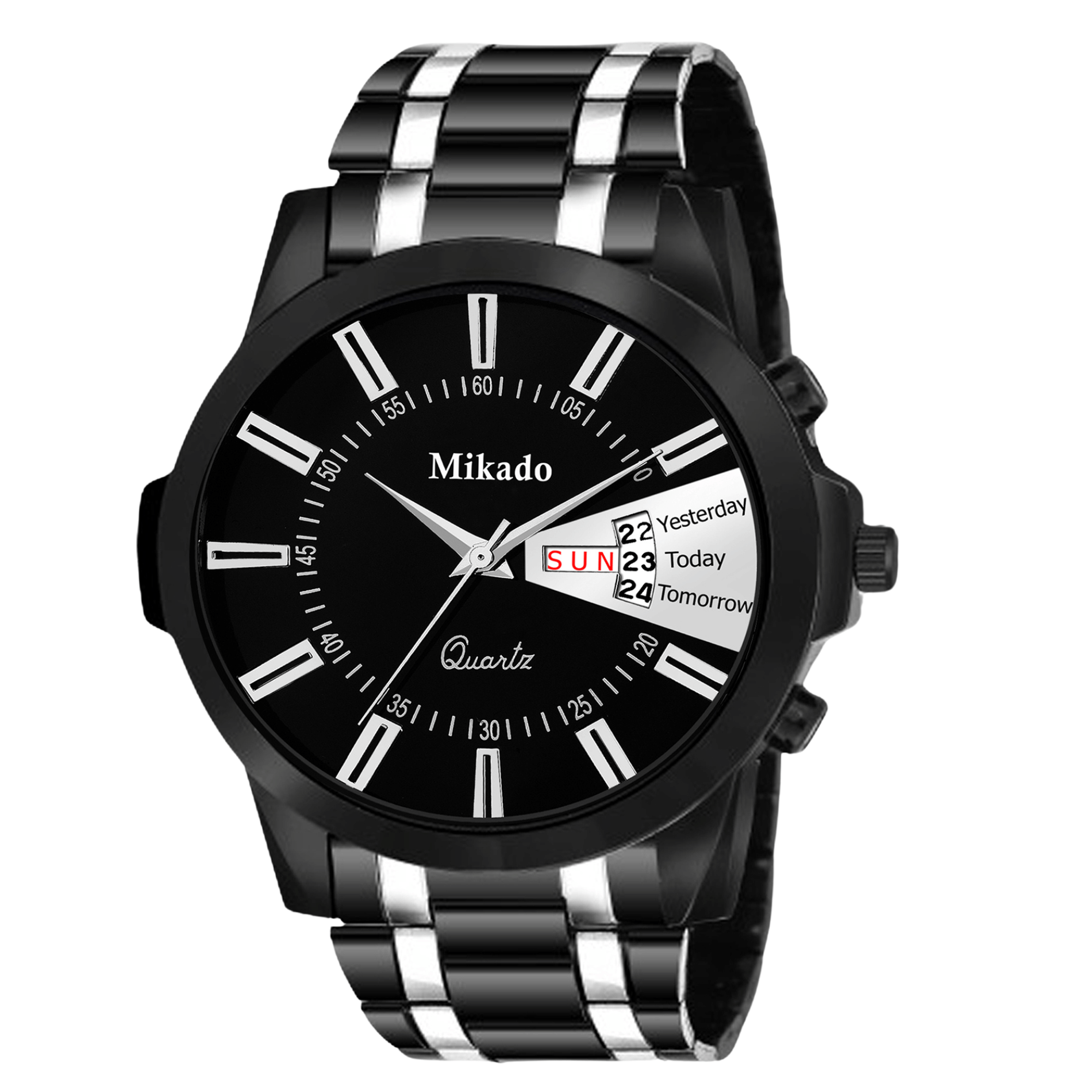 Mikado Black Metal Analog Men's Watch