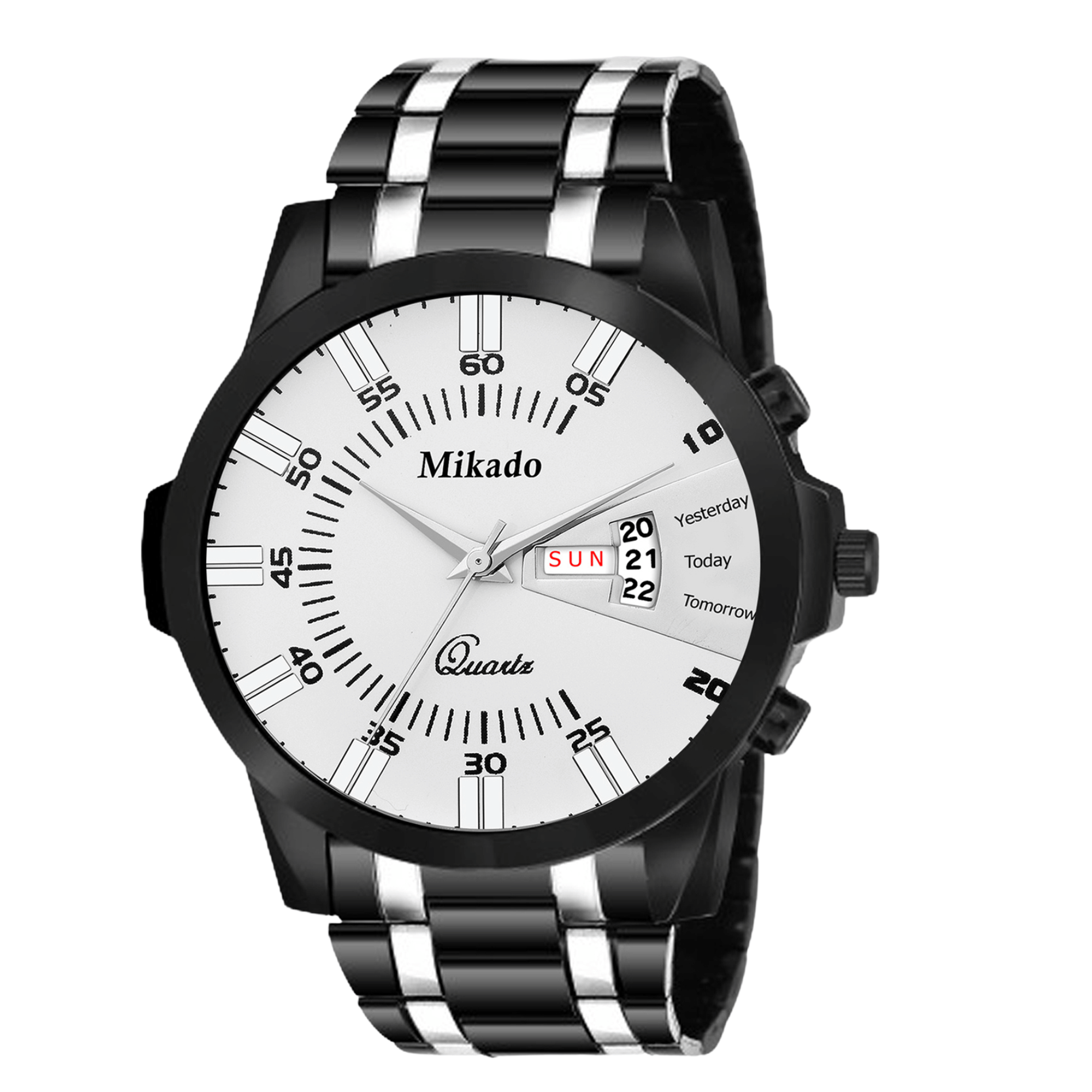 Mikado Black Metal Analog Men's Watch