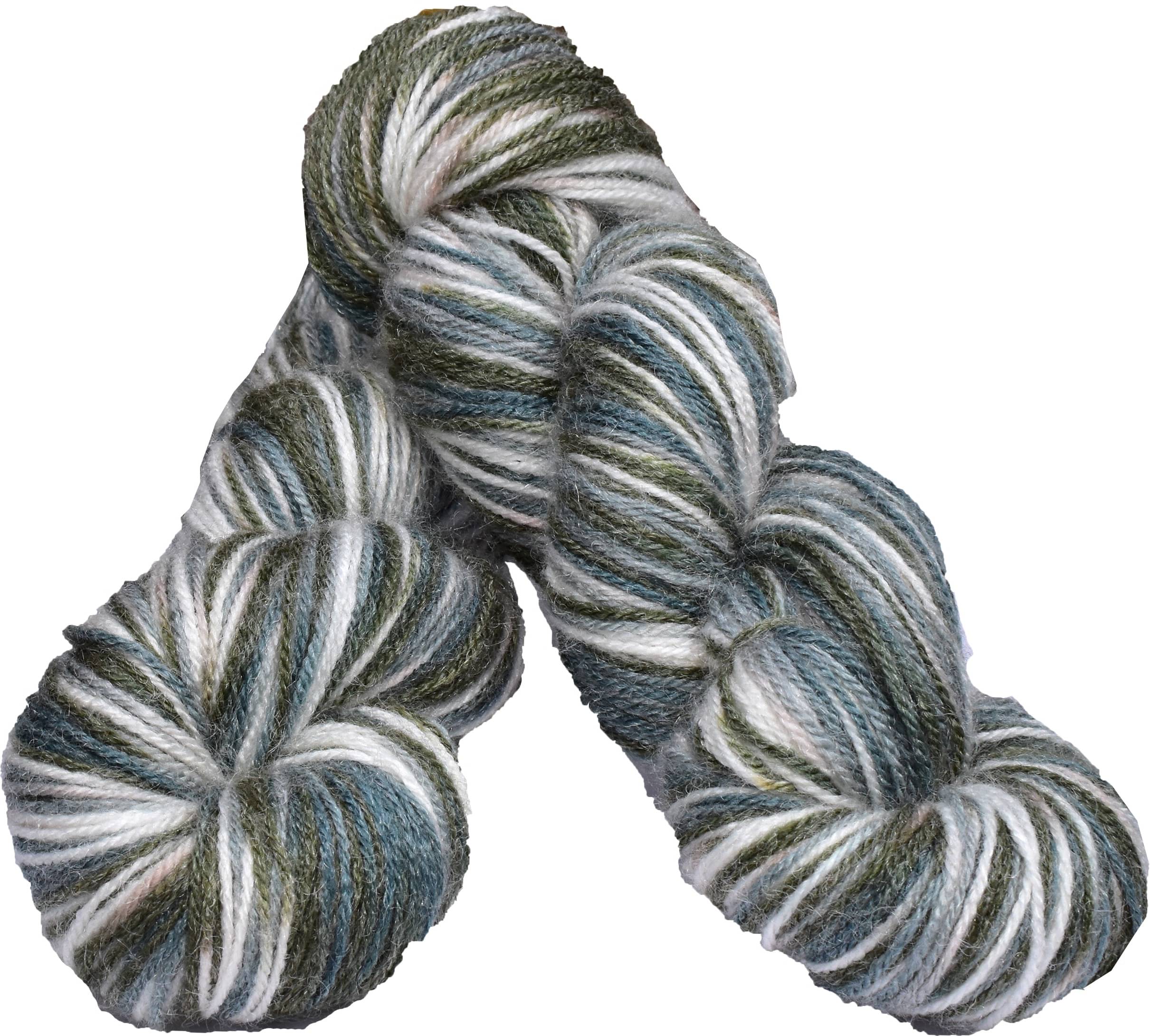     			Multi Grey (400 gm)  Wool Hank Hand knitting wool / Art Craft soft fingering crochet hook yarn, needle knitting yarn thread dye  SM-J SM-K SM-LA