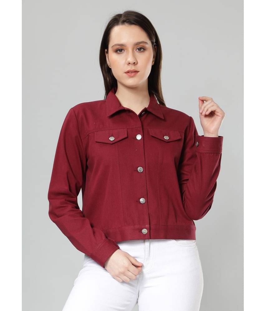     			NUEVOSDAMAS Women Regular Jacket ( Maroon )