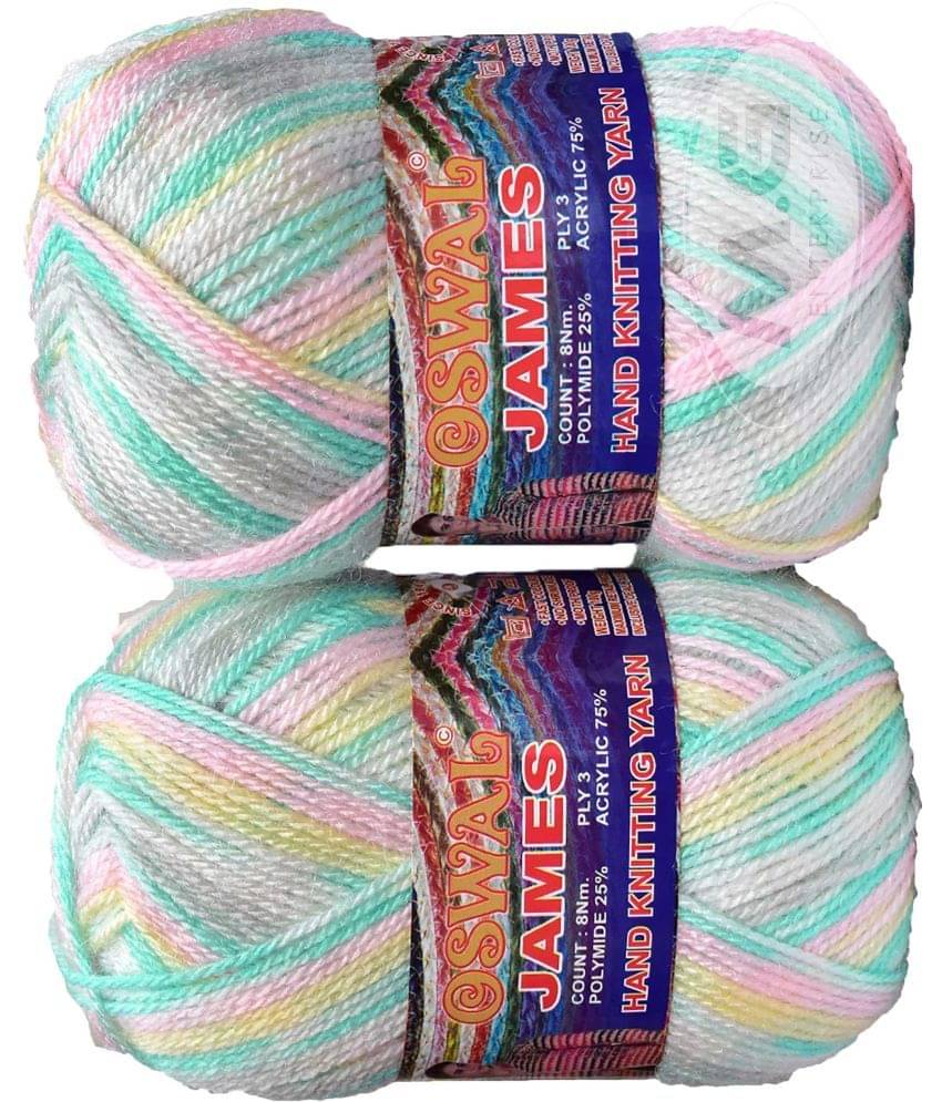     			Oswal James Knitting  Yarn Wool, Blue Sky Ball 400 gm  Best Used with Knitting Needles, Crochet Needles  Wool Yarn for Knitting. By Oswa B CA