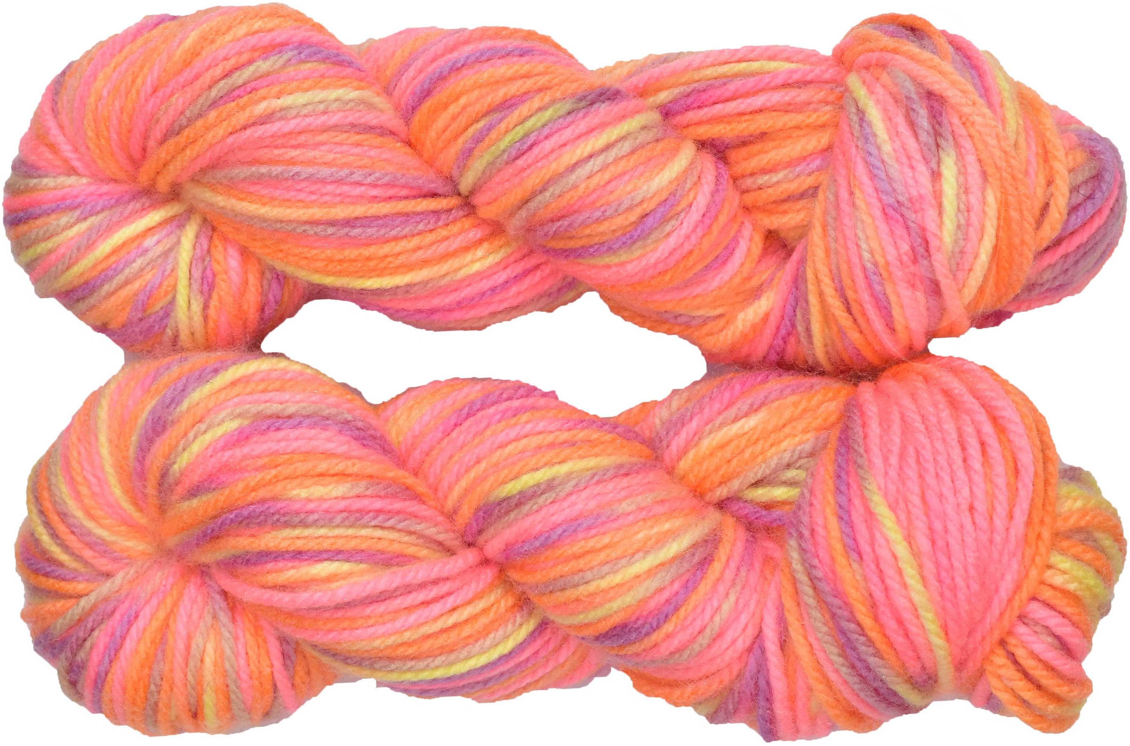    			Oswal Knitting Yarn Thick Chunky Wool, Rose mix 200 gm ART - ACEG