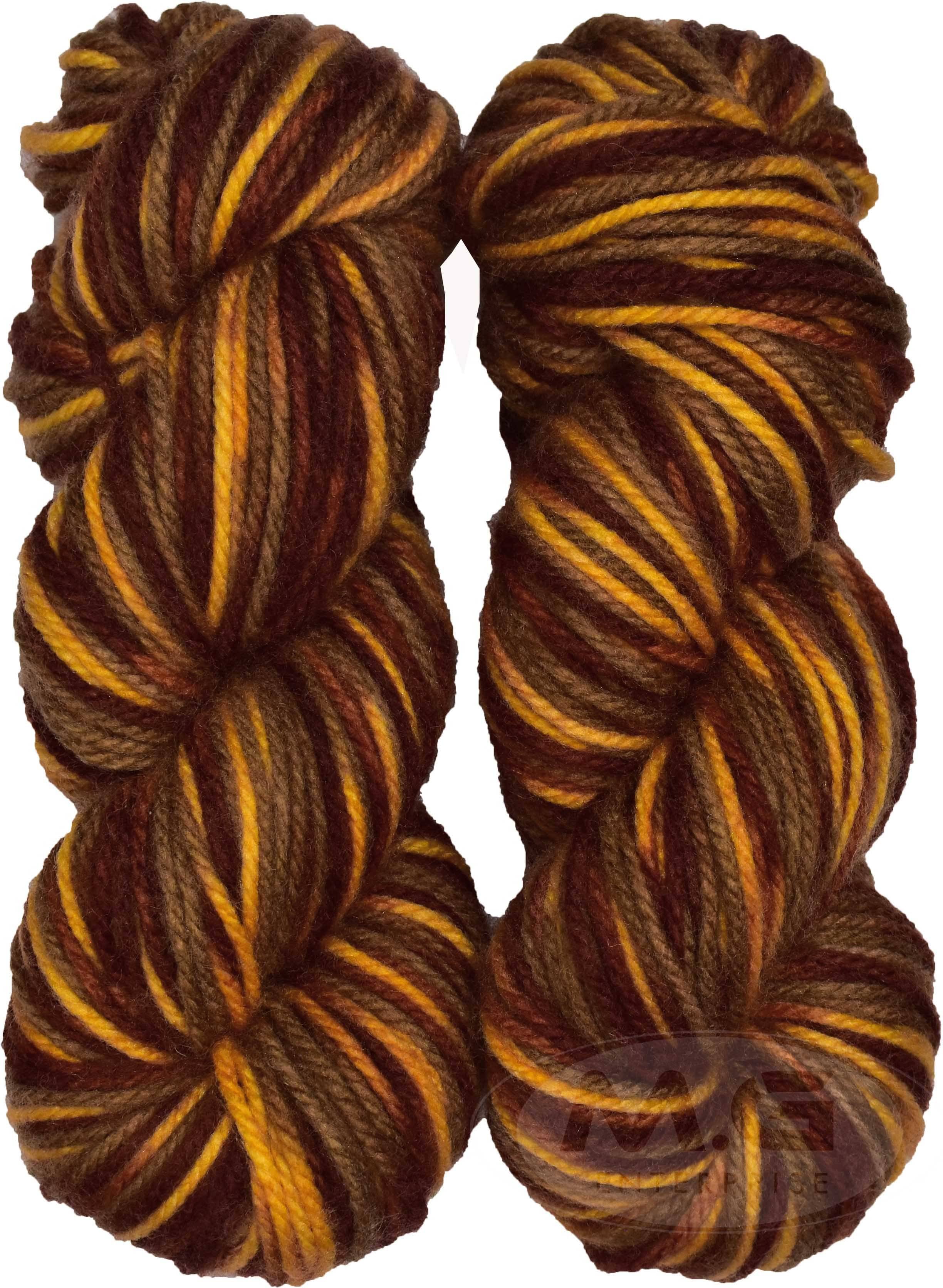     			Oswal Knitting Yarn Thick Chunky Wool, Deep Mustard mix 200 gm ART - AJII