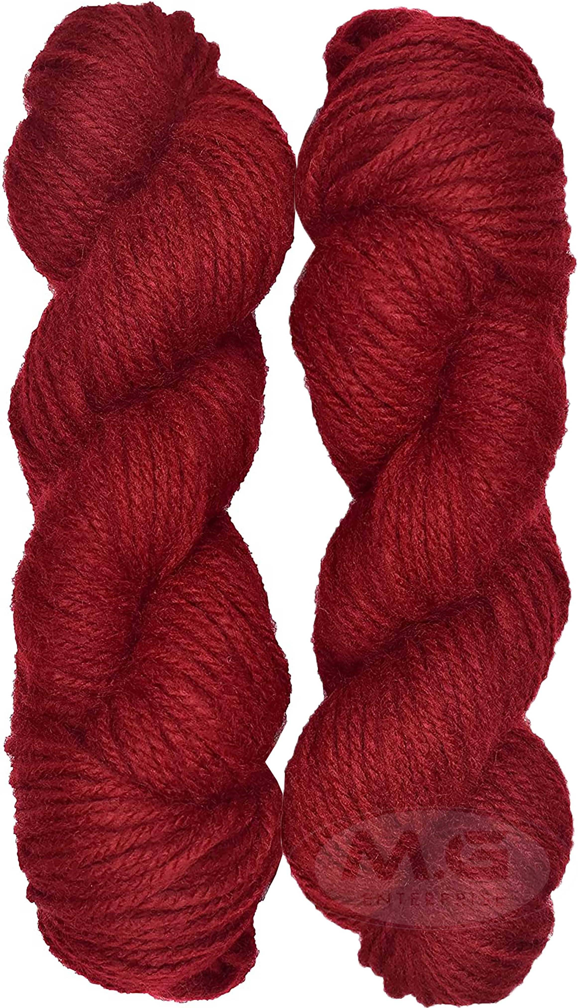     			Oswal Knitting Yarn Thick Chunky Wool, Red 200 gm ART - AAJH