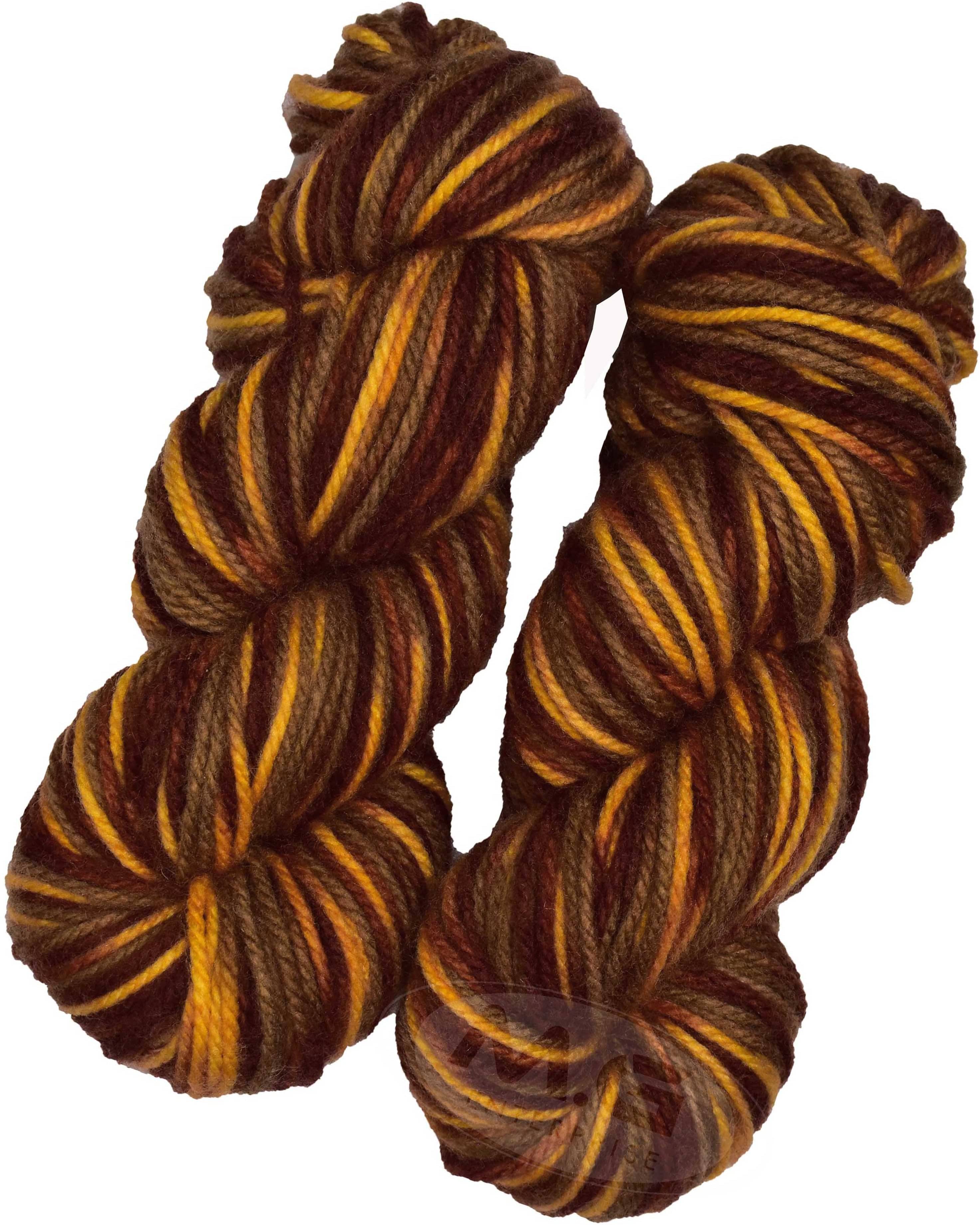     			Oswal Knitting Yarn Thick Chunky Wool, Deep Mustard mix 400 gm ART - AJII