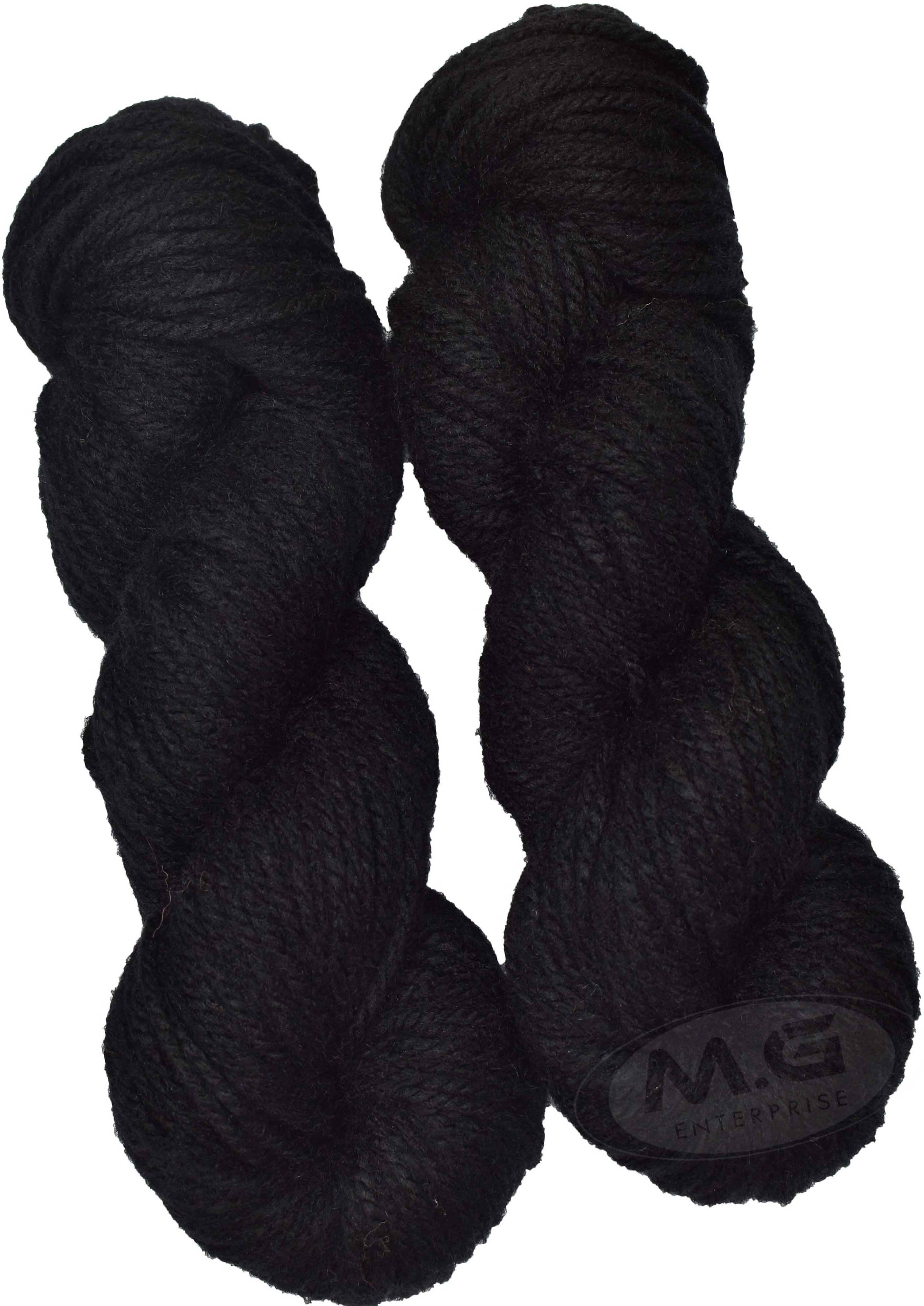     			Oswal Knitting Yarn Thick Chunky Wool, Black 400 gm