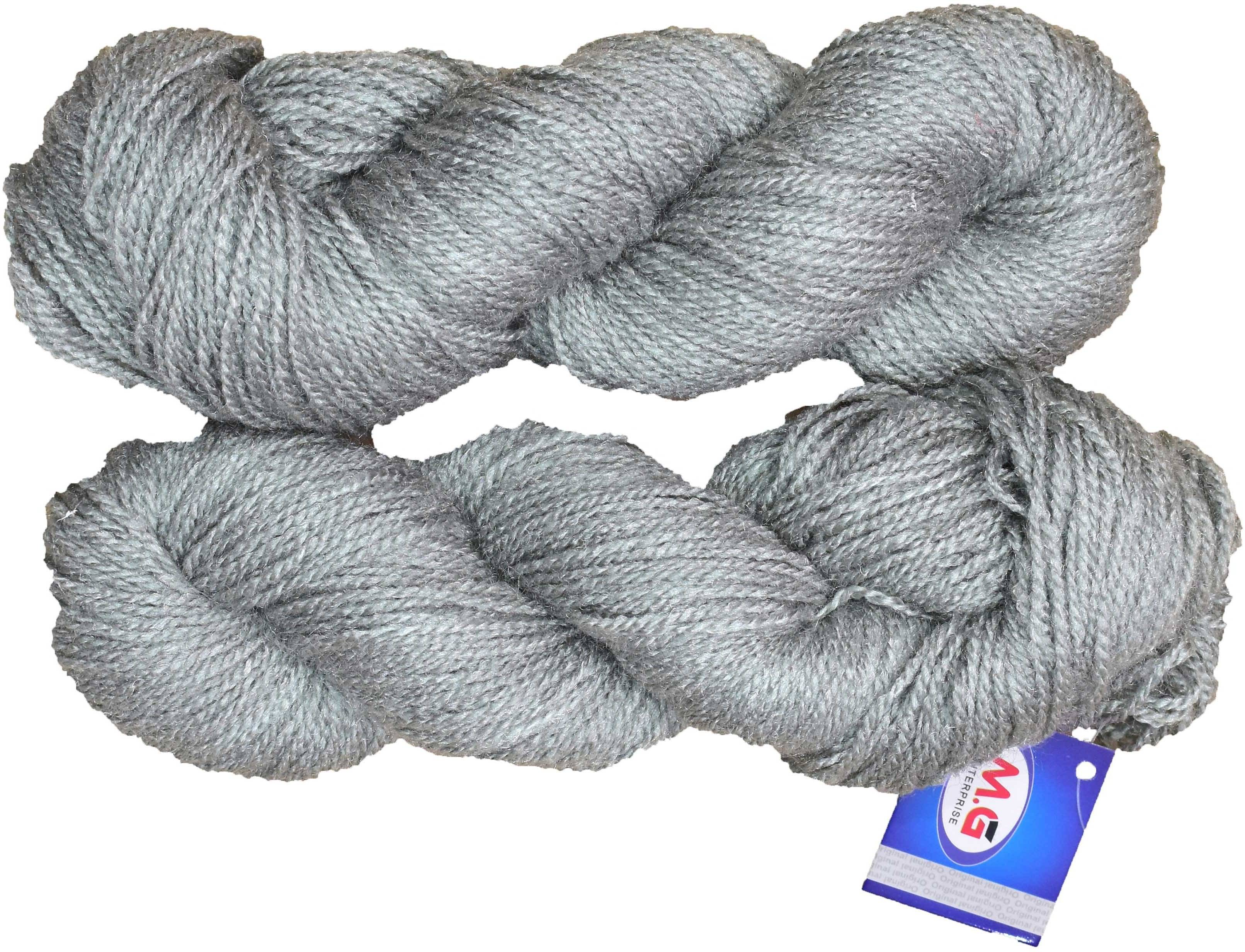     			Popeye Steel Grey (200 gm)  Wool Hank Hand knitting wool / Art Craft soft fingering crochet hook yarn, needle knitting yarn thread dyed