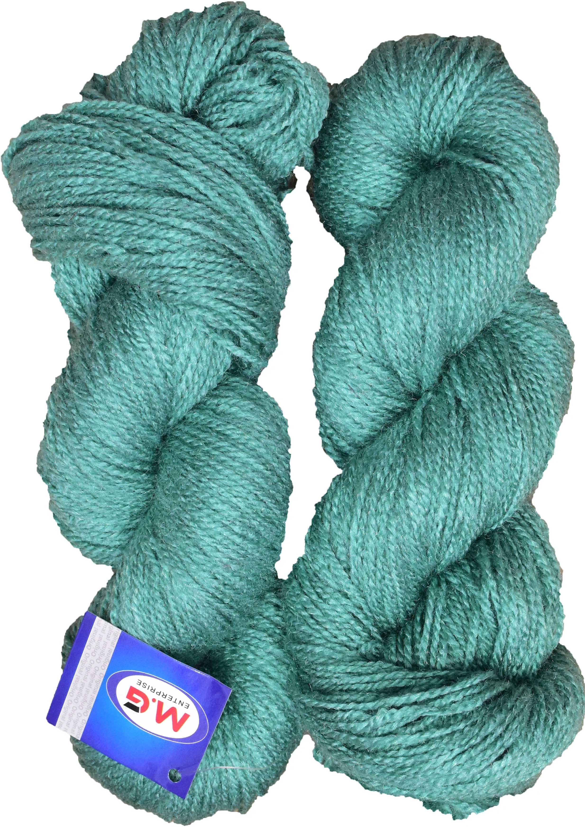     			Popeye Turquoise (300 gm)  Wool Hank Hand knitting wool / Art Craft soft fingering crochet hook yarn, needle knitting yarn thread dye K LD