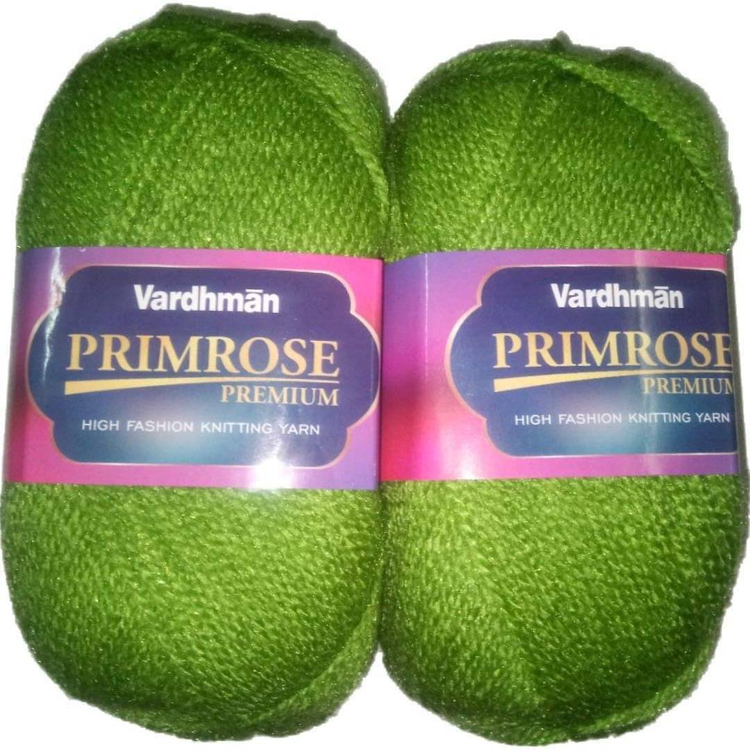     			Primerose Wool Ball Hand Knitting Yarn/Art Craft, Needle Acrylic Knitting Yarn 100gm Each (200GM) Green Shade NO.016