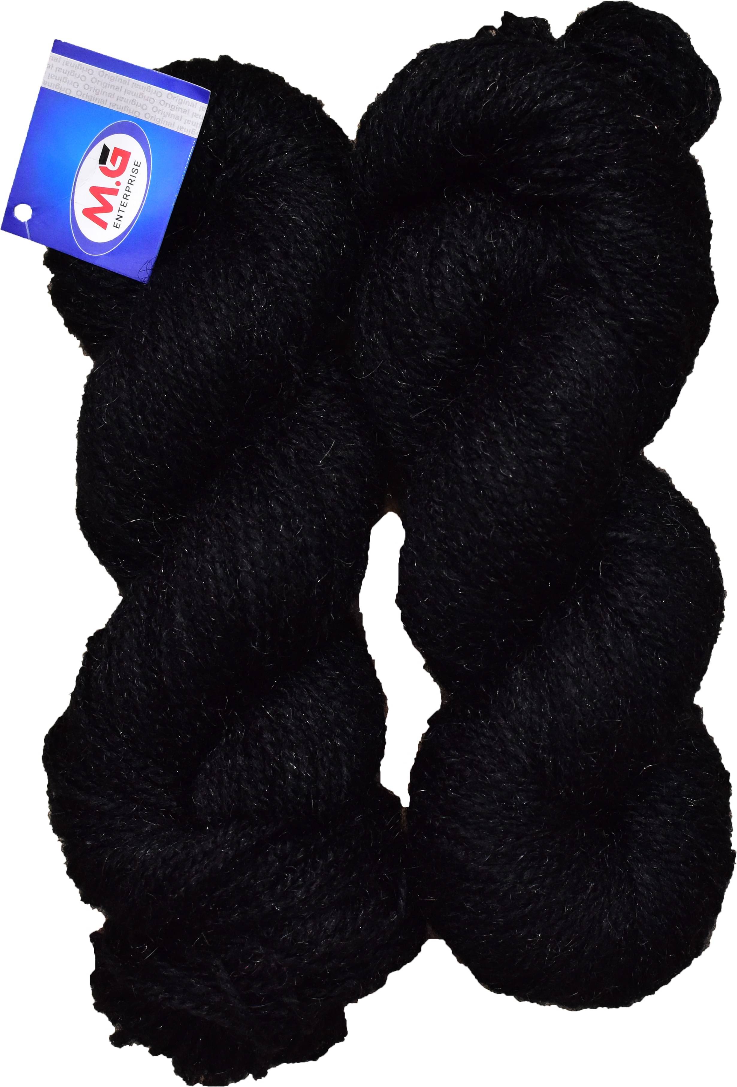     			Rabit Excel Black (300 gm)  Wool Hank Hand knitting wool / Art Craft soft fingering crochet hook yarn, needle knitting yarn thread dyed