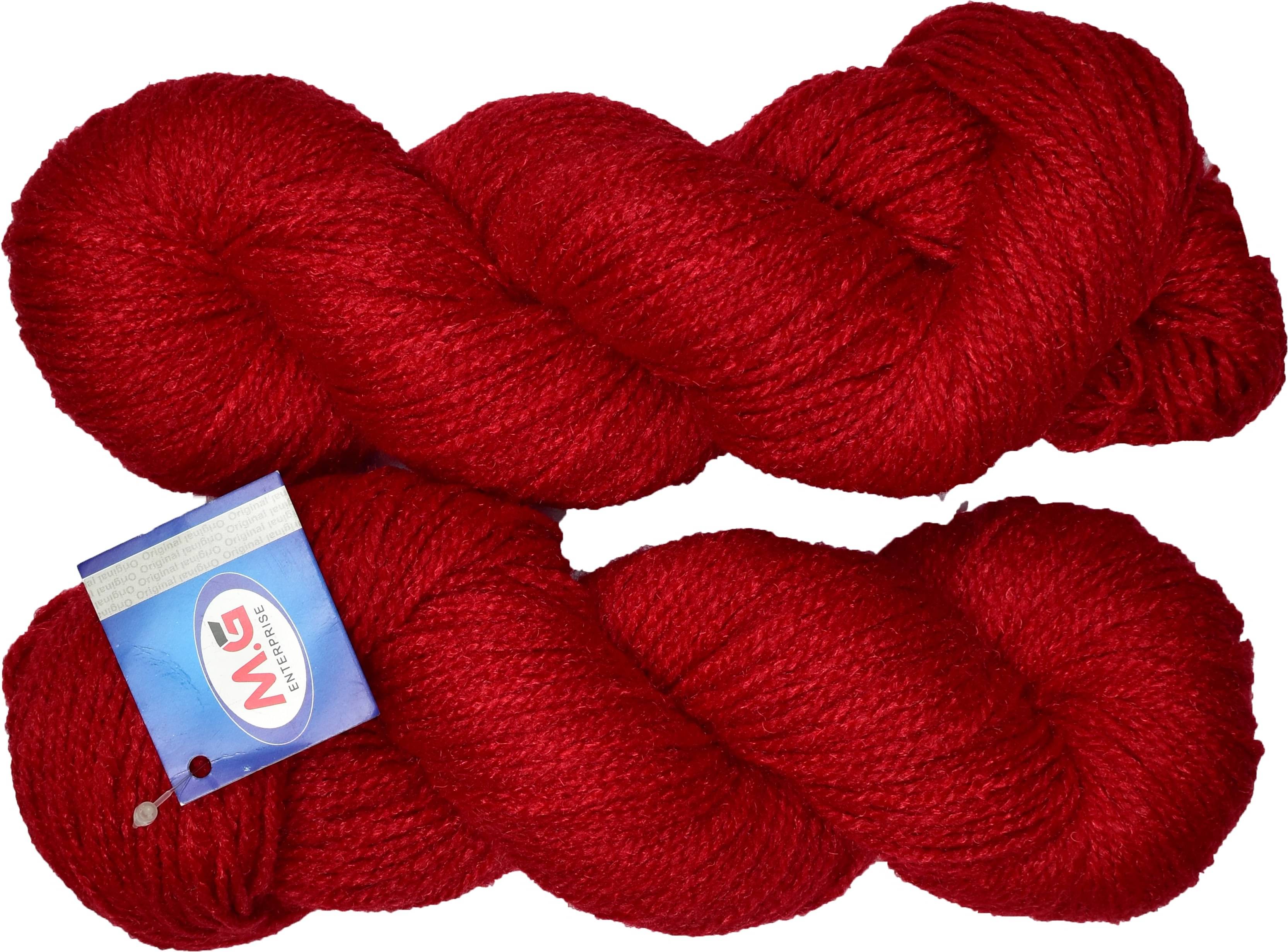     			Rabit Excel Deep Red (400 gm)  Wool Hank Hand knitting wool / Art Craft soft fingering crochet hook yarn, needle knitting yarn thread dye U VB