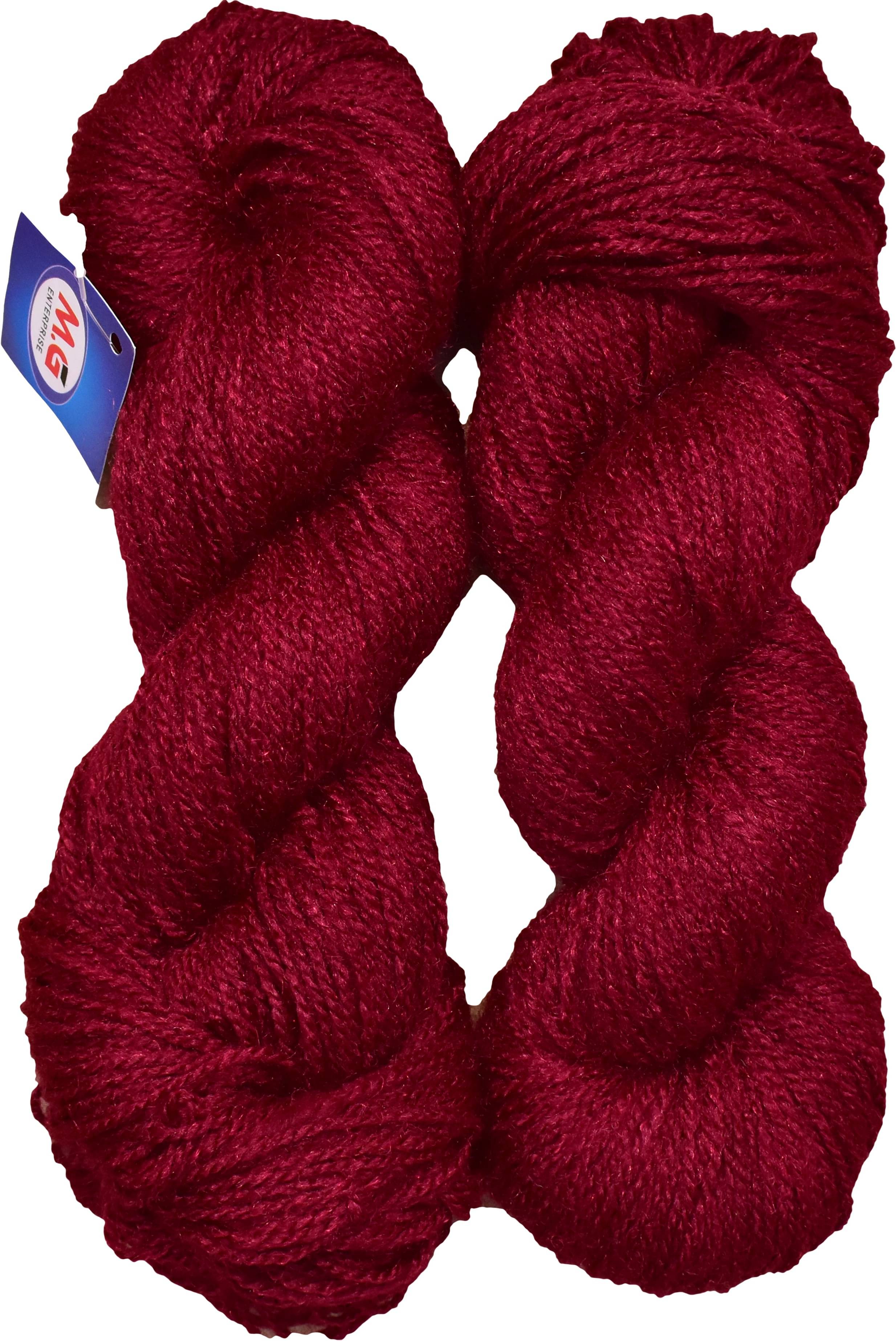     			Rabit Excel Mehroon (400 gm)  Wool Hank Hand knitting wool / Art Craft soft fingering crochet hook yarn, needle knitting yarn thread dyed