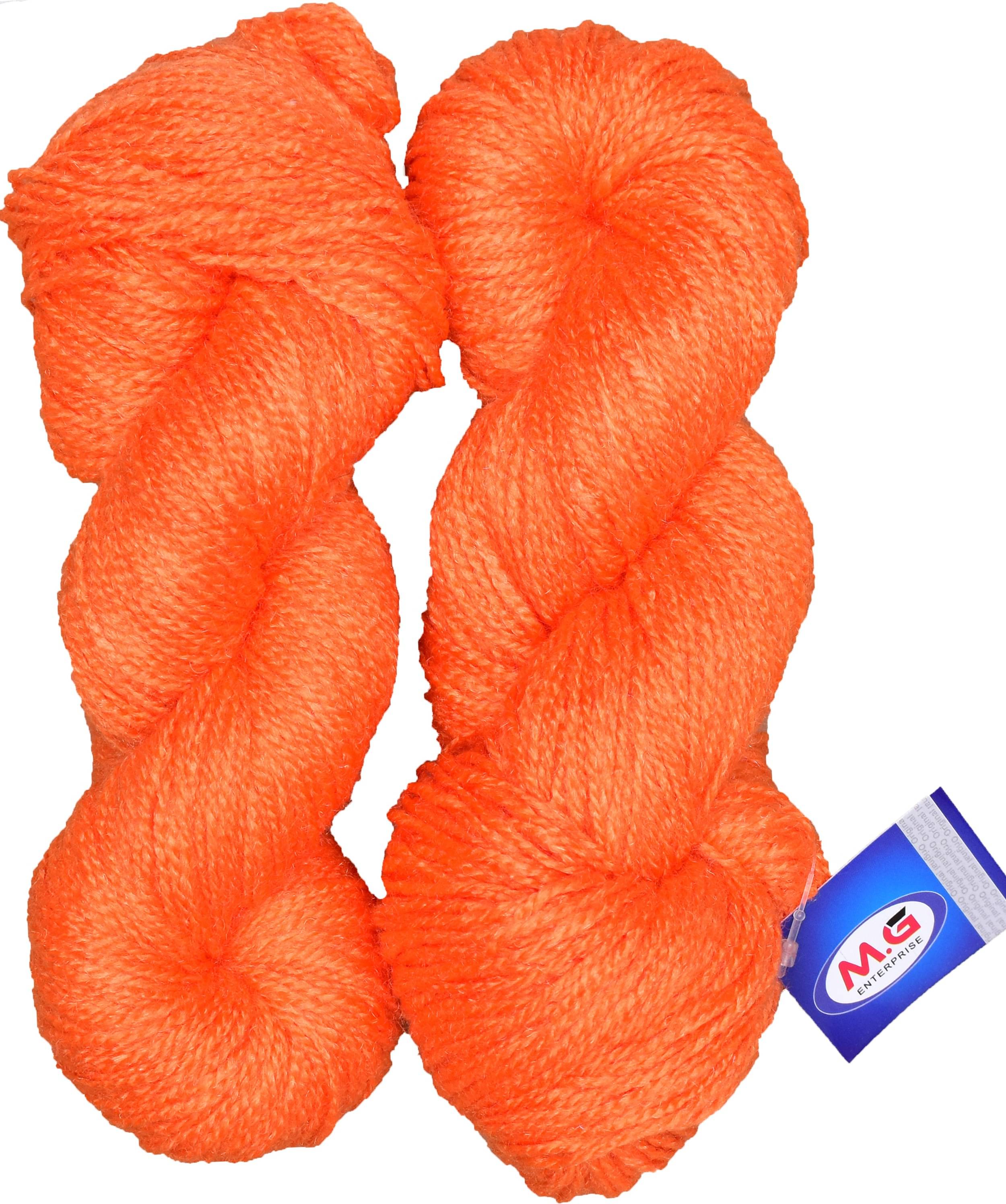     			Rabit Excel Orange (200 gm)  Wool Hank Hand knitting wool / Art Craft soft fingering crochet hook yarn, needle knitting yarn thread dyed