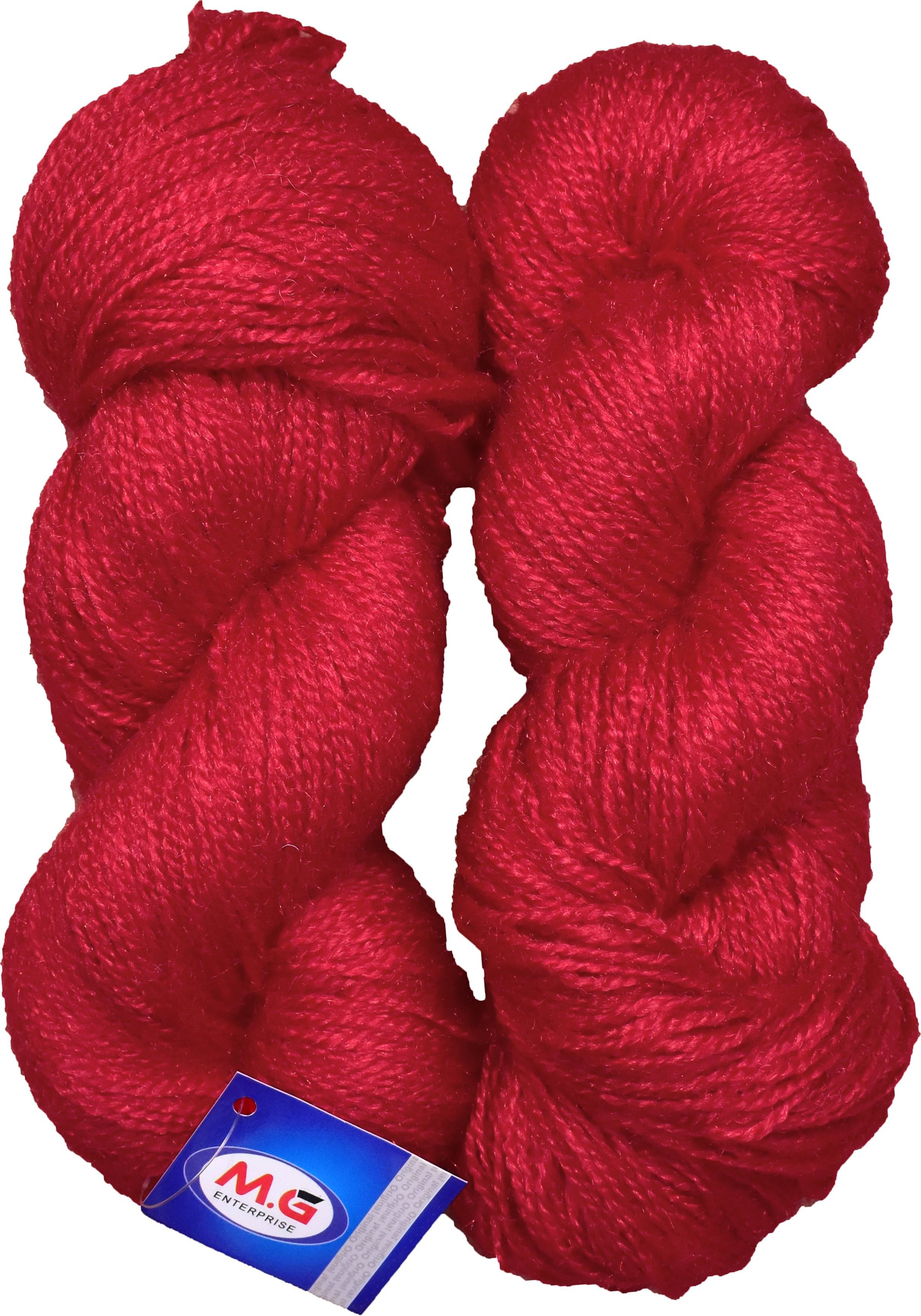     			Rabit Excel Red (400 gm)  Wool Hank Hand knitting wool / Art Craft soft fingering crochet hook yarn, needle knitting yarn thread dyed