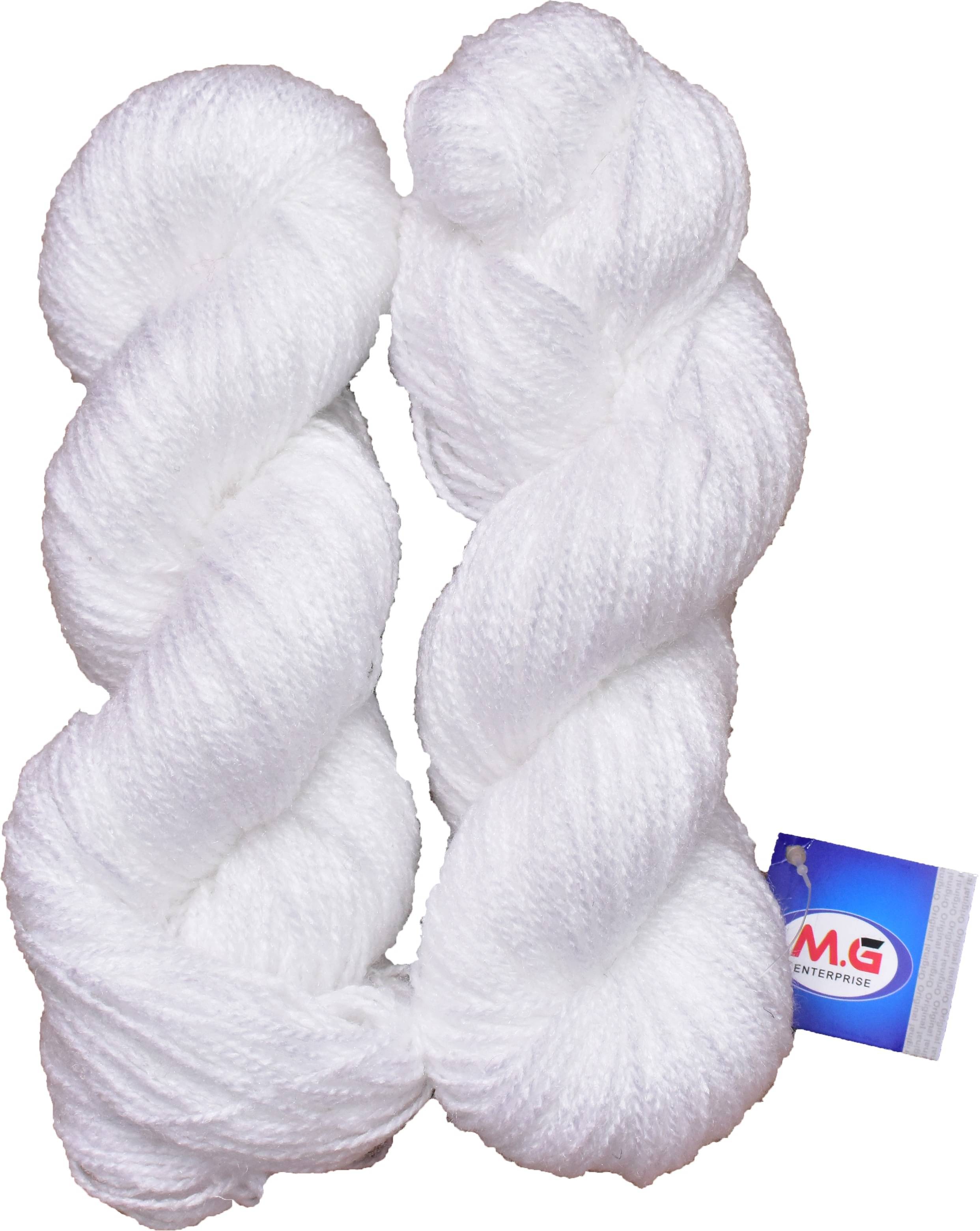     			Rabit Excel White (200 gm)  Wool Hank Hand knitting wool / Art Craft soft fingering crochet hook yarn, needle knitting yarn thread dyed