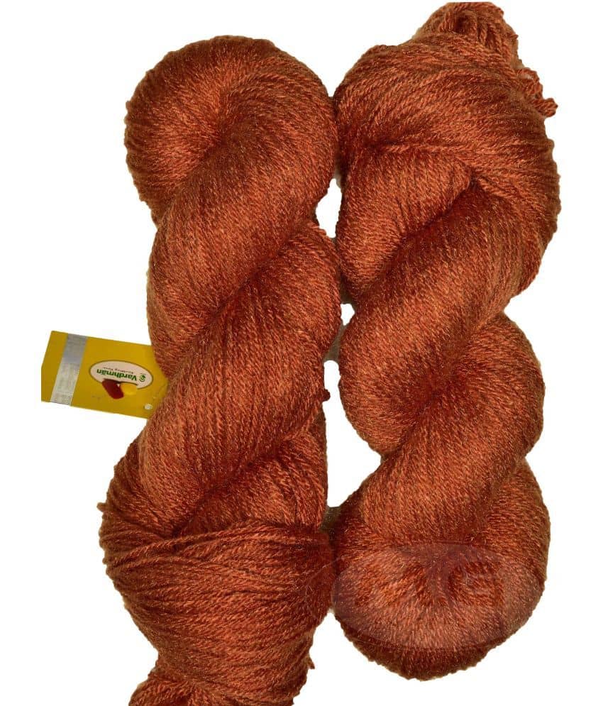 Represents H VARDHMAN Knitting Yarn Wool Li Rust 200 gm Art-DAH