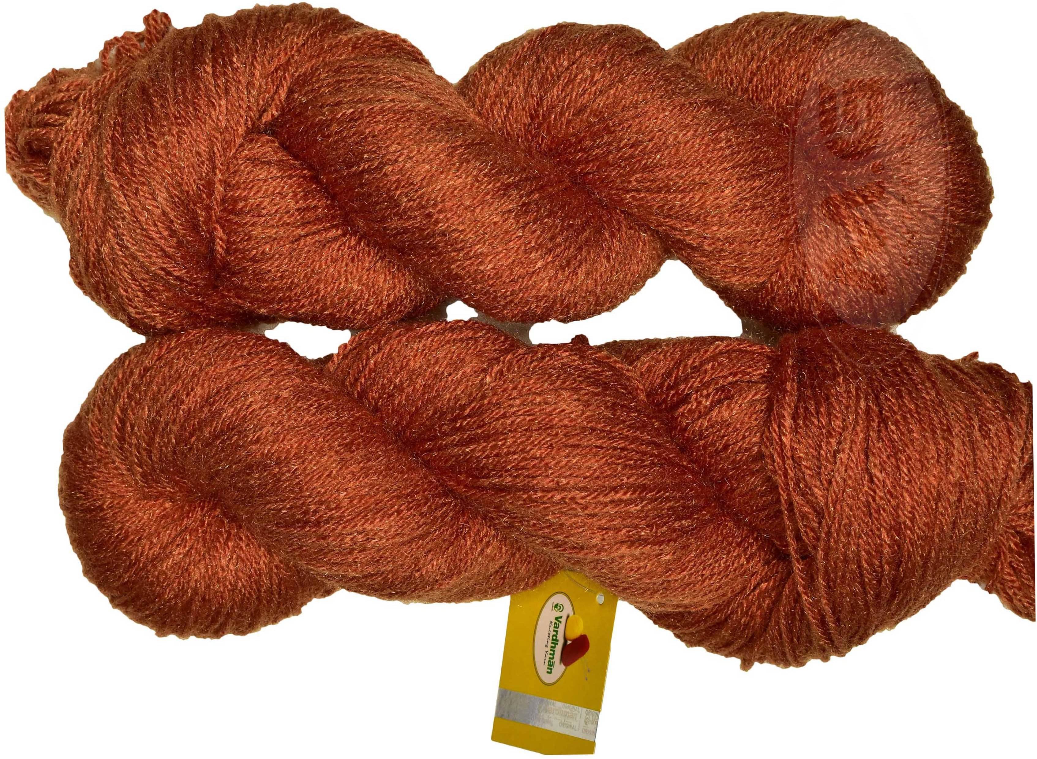     			Represents H VARDHMAN Knitting Yarn Wool Li Rust 300 gm Art-DAH