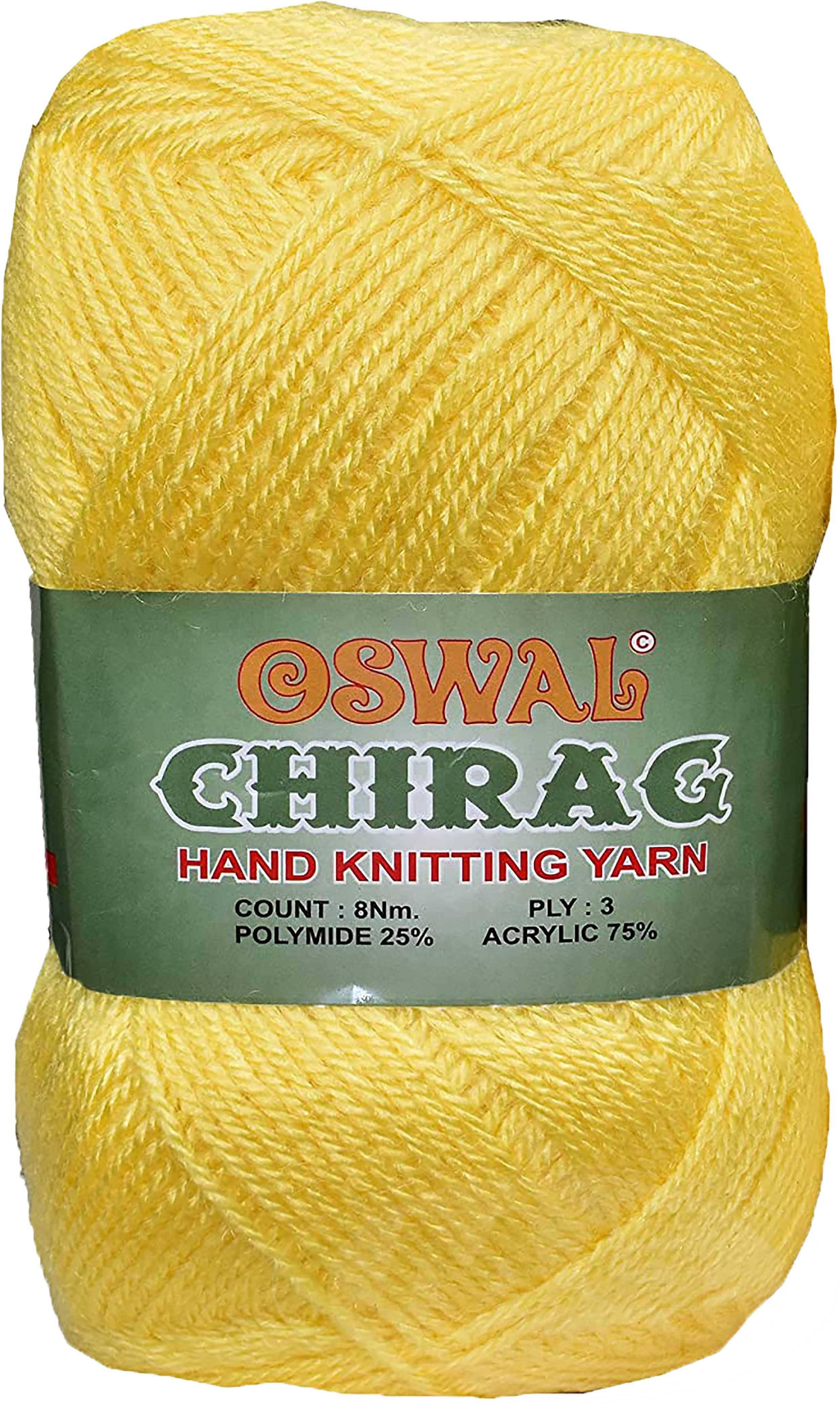     			Represents Oswal Chirag  Kacha Pila 200 gms Wool Ball wool AA Art-AJDF