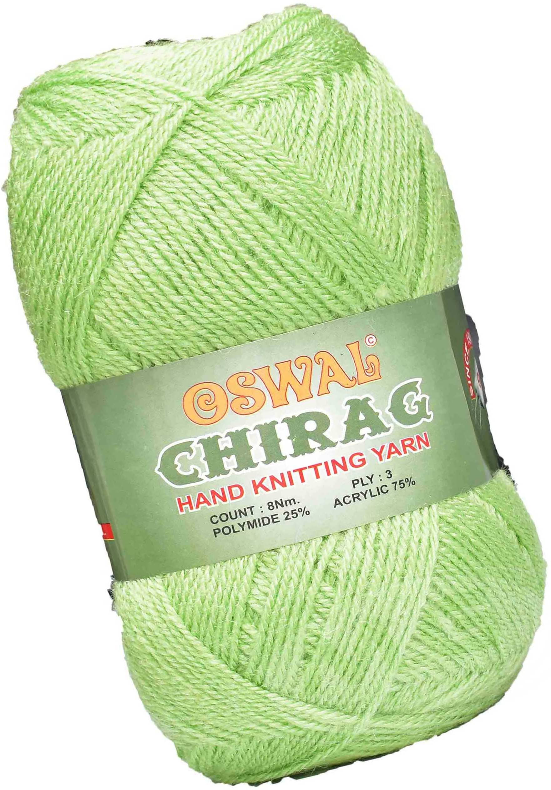     			Represents Oswal Chirag  Light Green 600 gms Wool Ball wool U Art-AJDF
